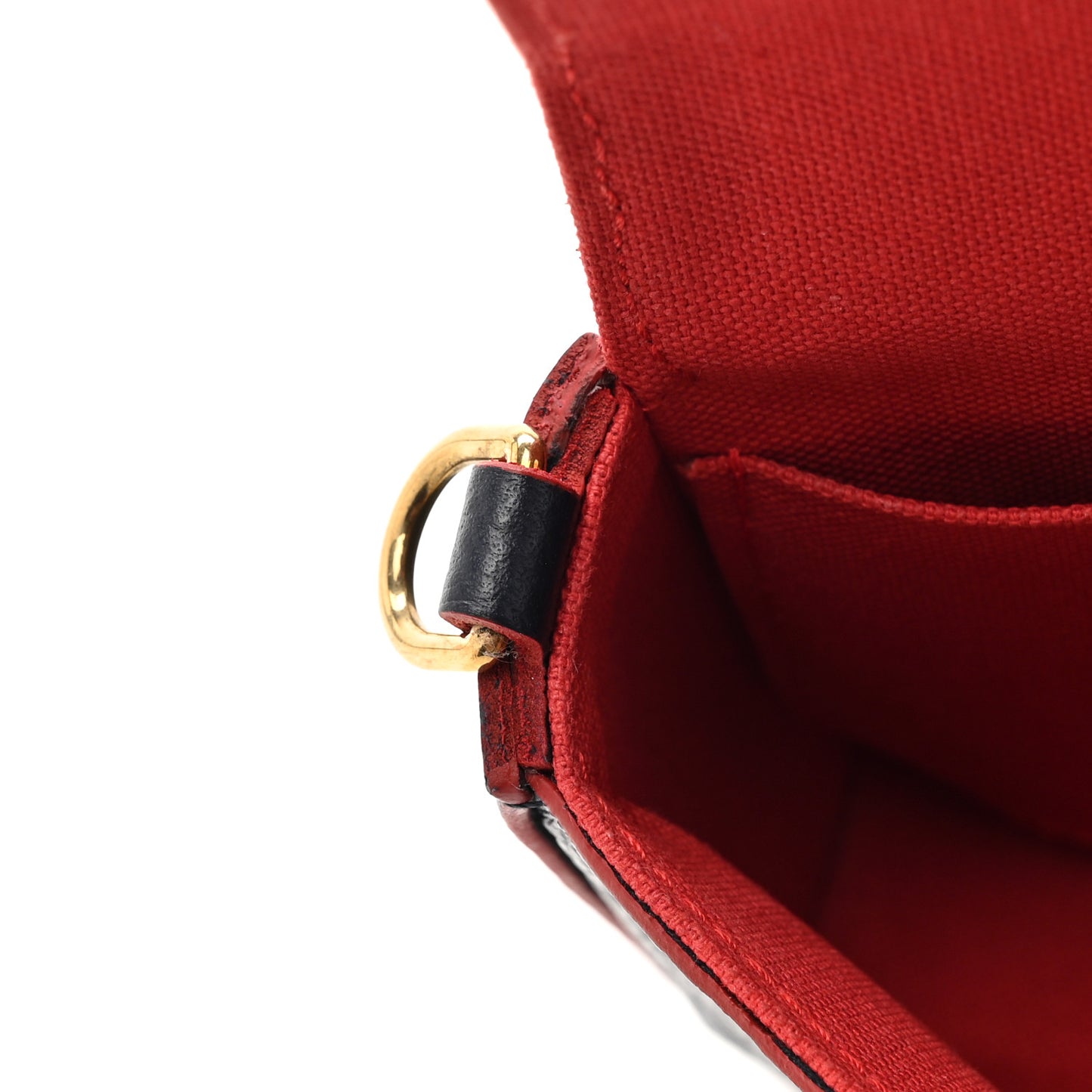 Empreinte Pochette Felicie Chain Wallet Marine Rouge