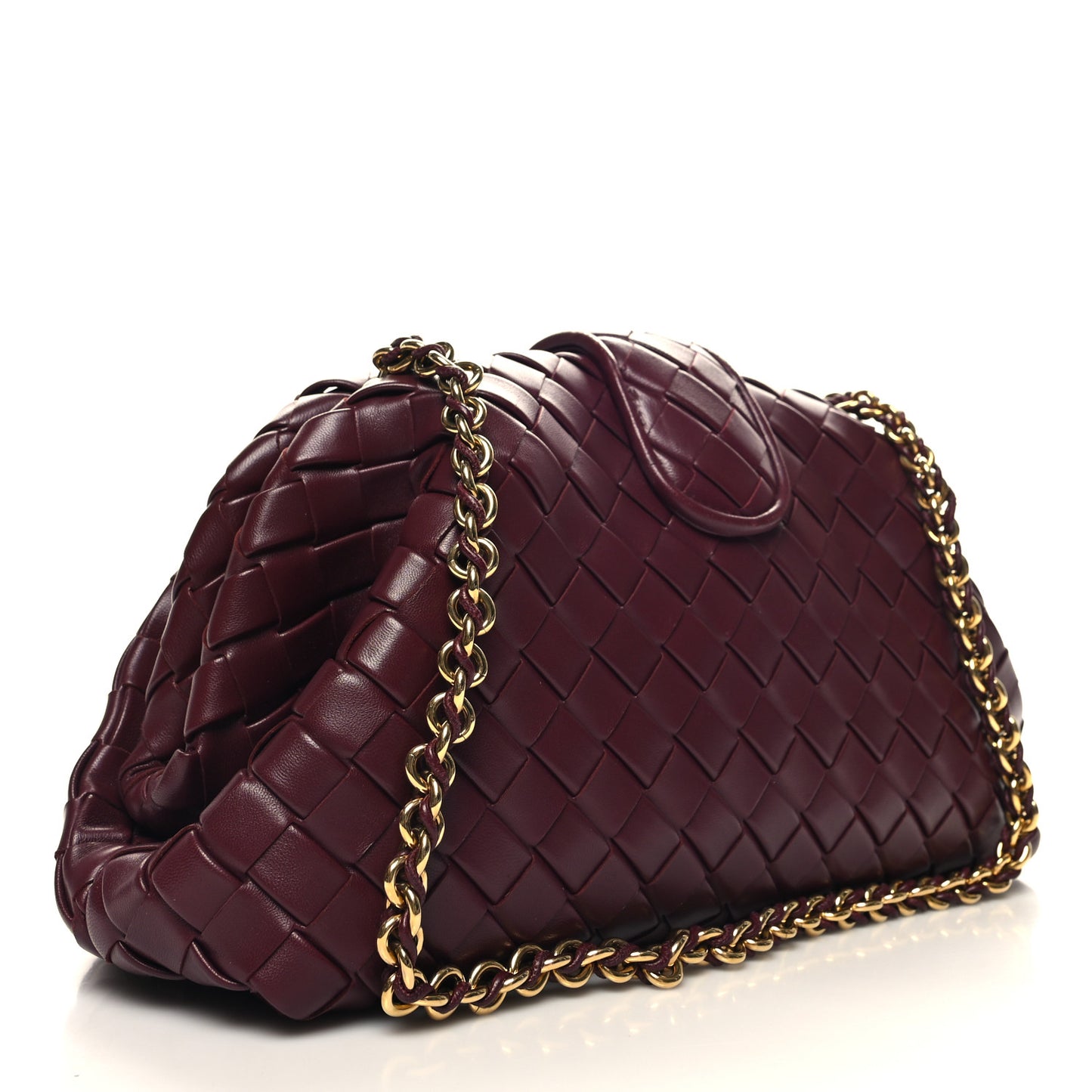 Nappa Intrecciato Teen The Lauren 1980 Clutch With Chain Barolo