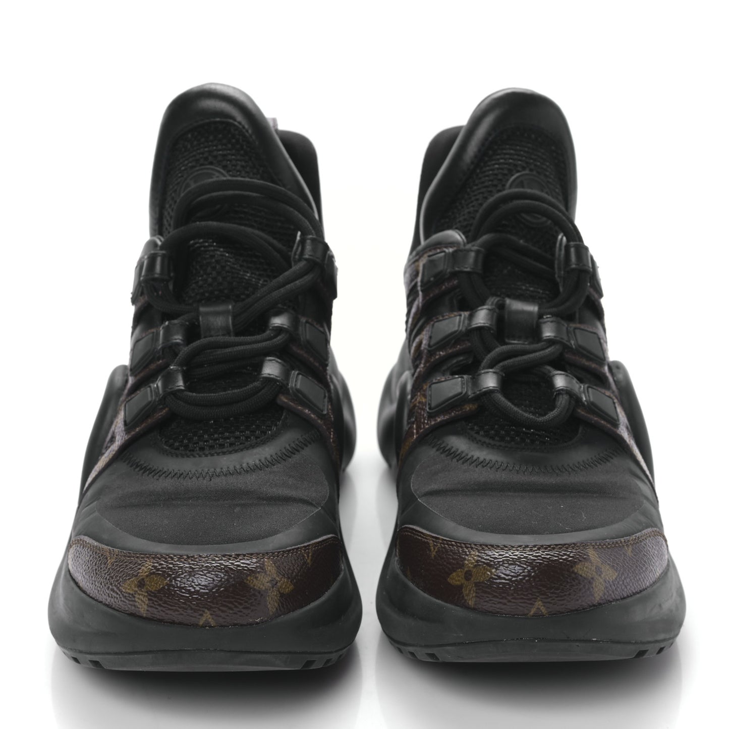 Calfskin Patent Monogram LV Archlight Sneakers 40 Black