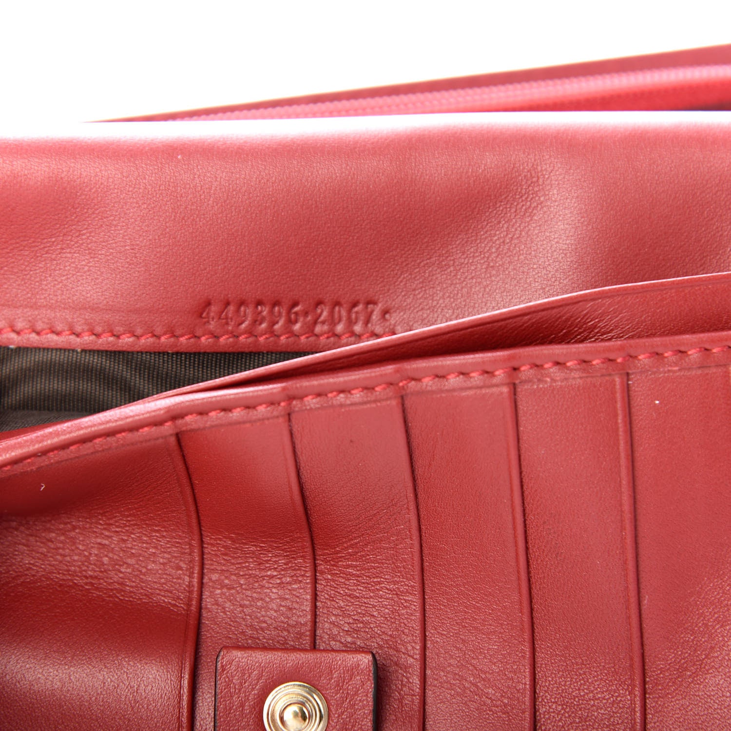 Gucci Soft Microguccissima Continental Wallet Red 7 of 7