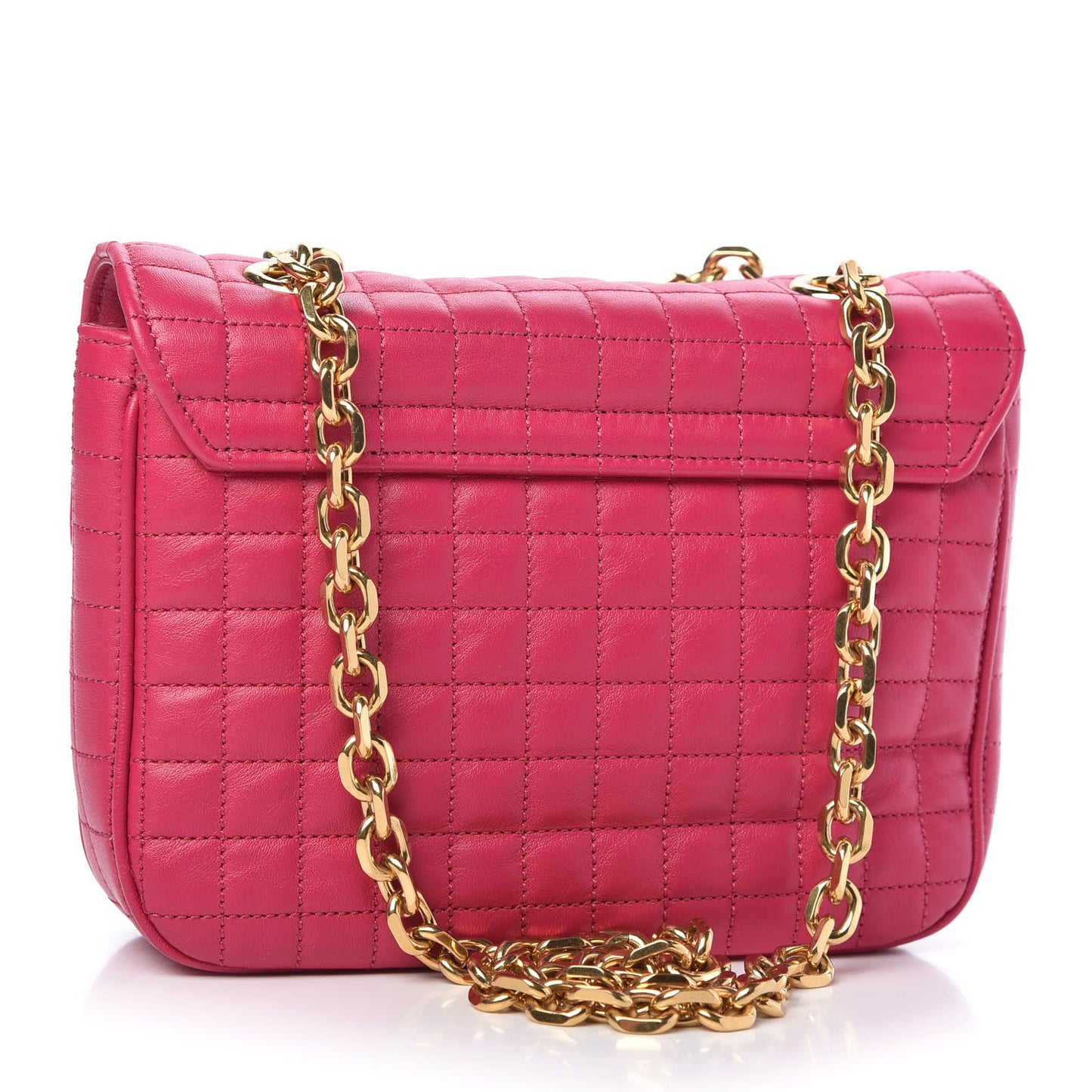 Calfskin Quilted Medium C Bag Pink