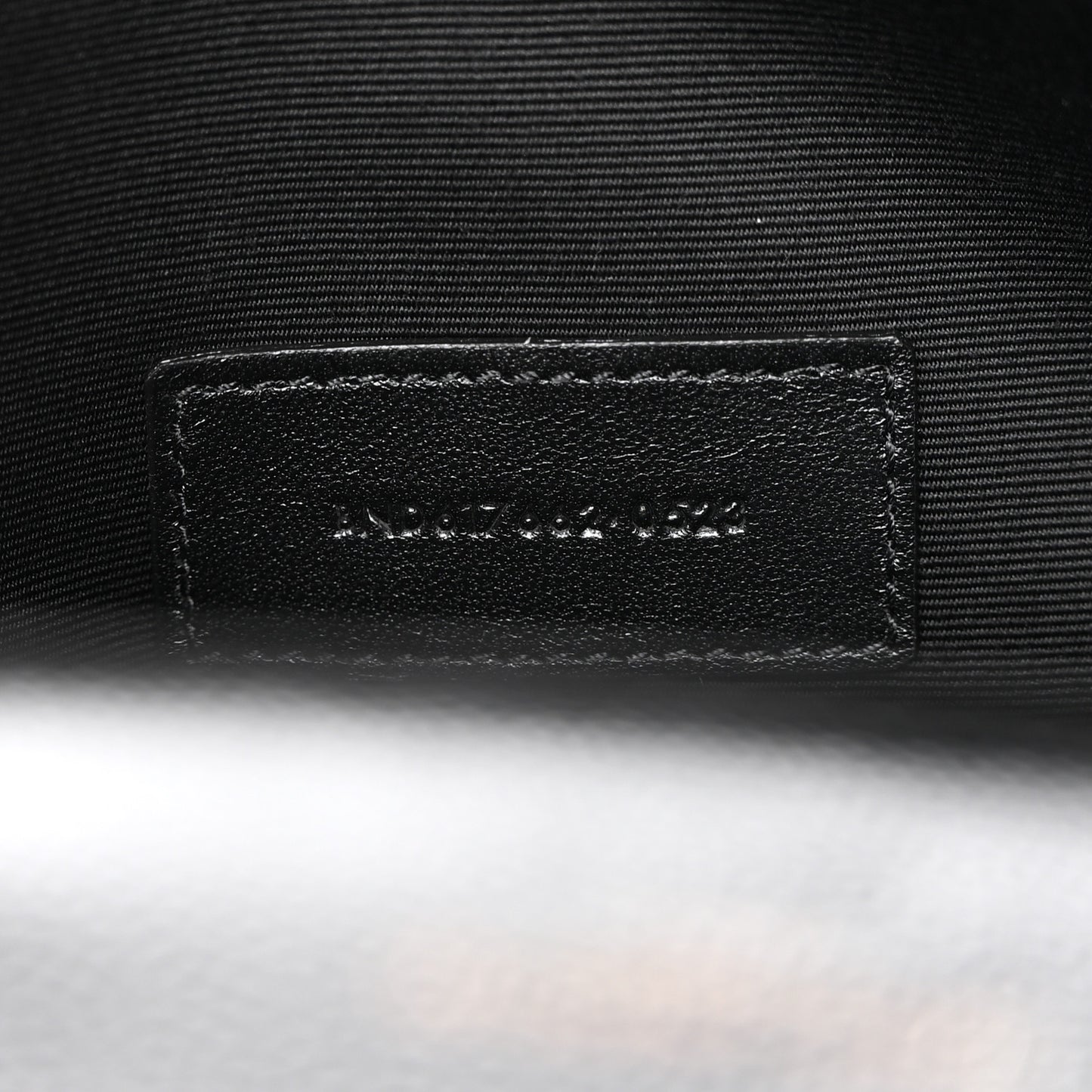 Grain De Poudre Matelasse Chevron Monogram Monochrome Envelope Clutch Black