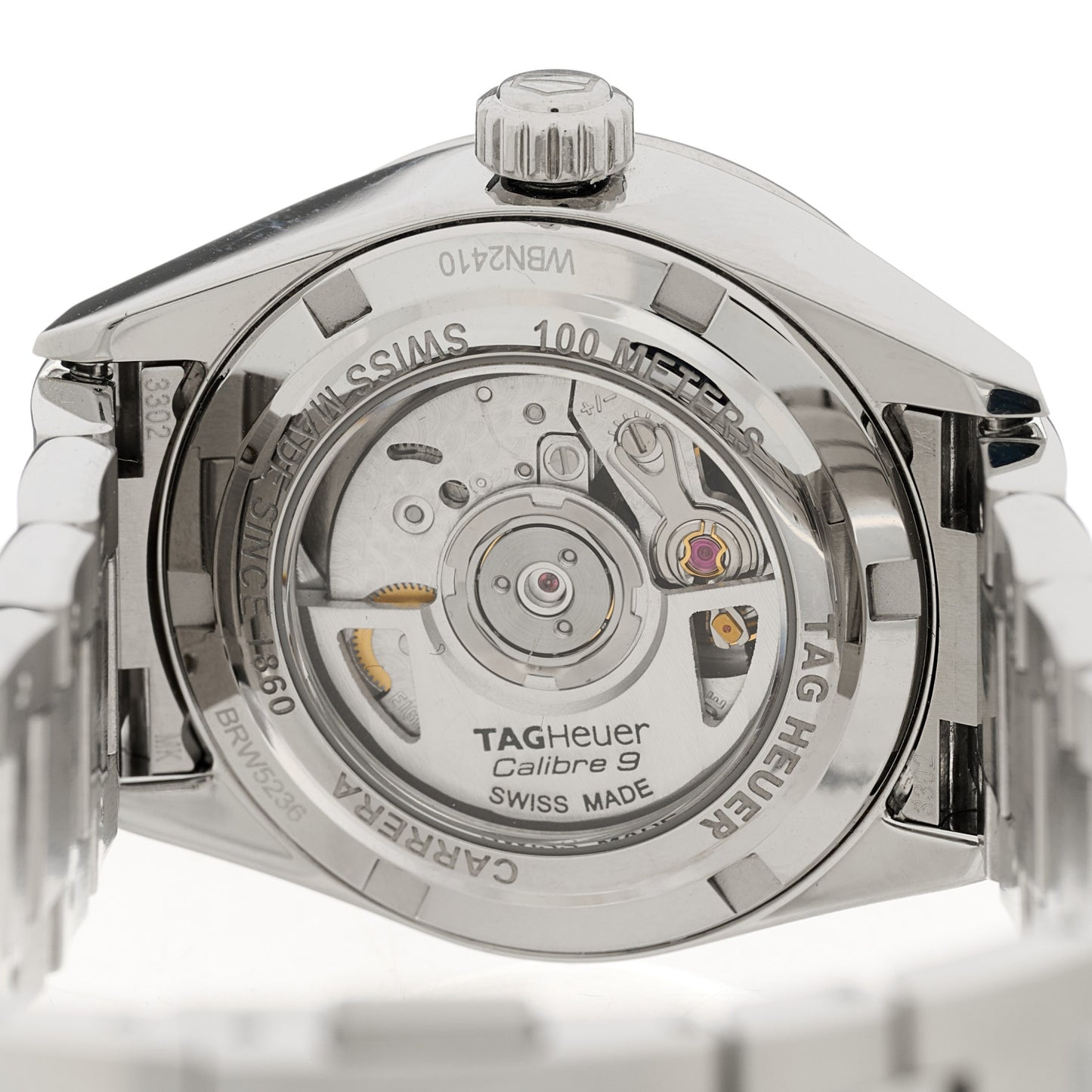 Stainless Steel Mother of Pearl 29mm Carrera Lady Automatic Watch WBN2410