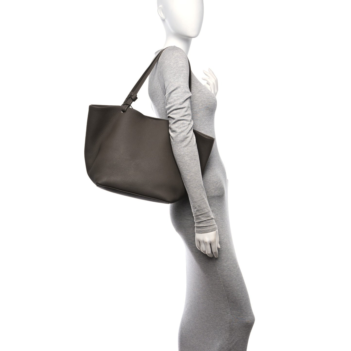Grained Calfskin Park Tote Three Elephant