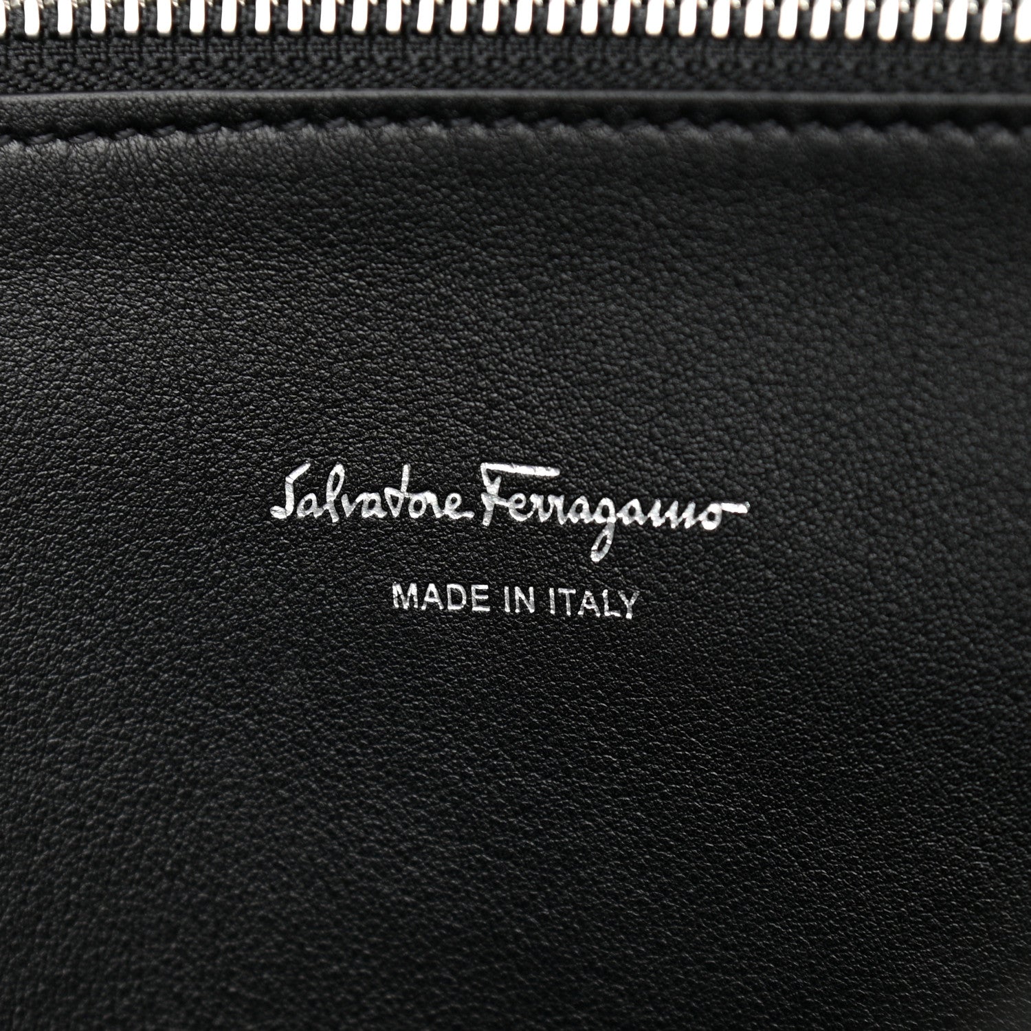 Salvatore Ferragamo Calfskin The Studio Colorblock Bag Black Brown 6 of 11