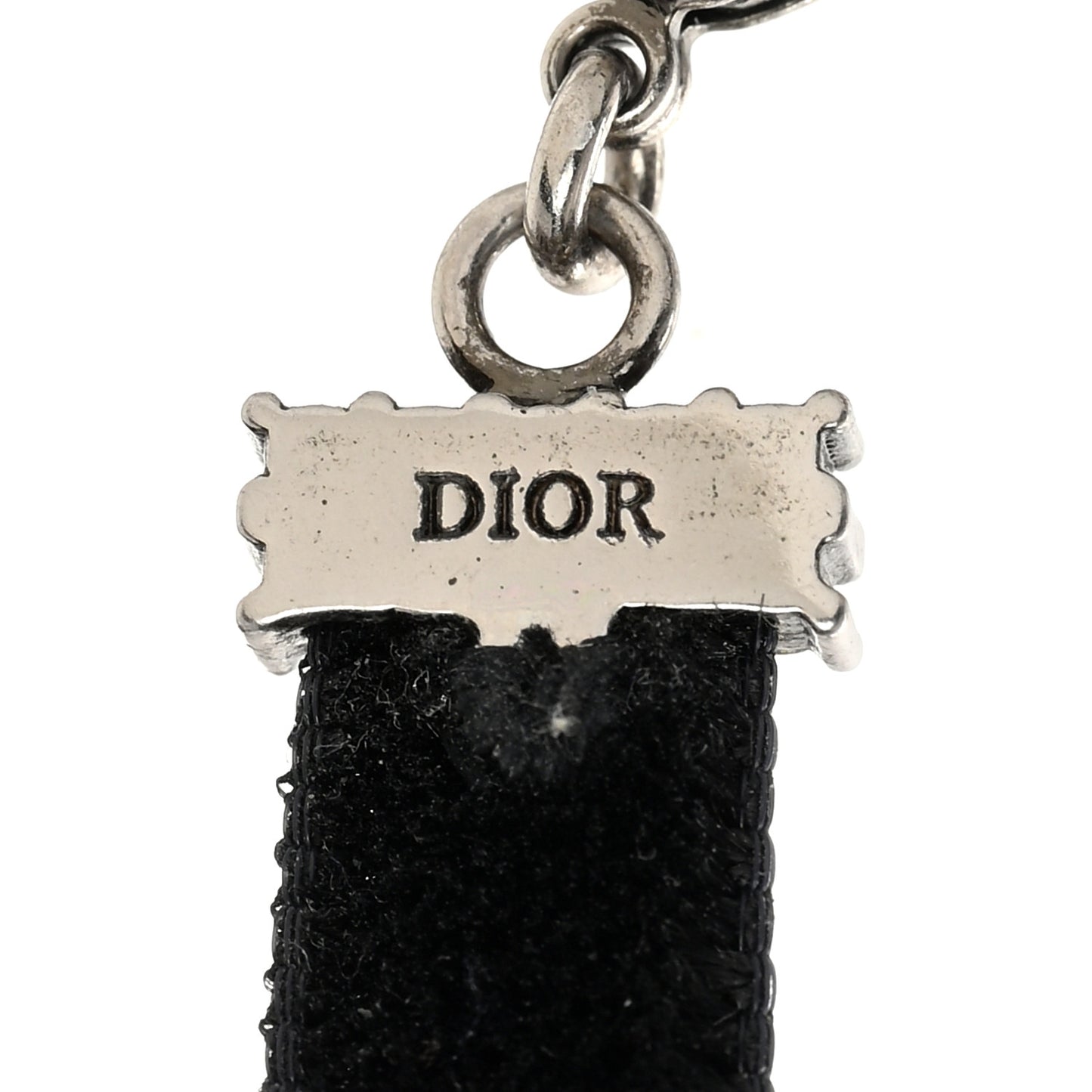 Velvet Crystal J’Adior Choker Necklace Black