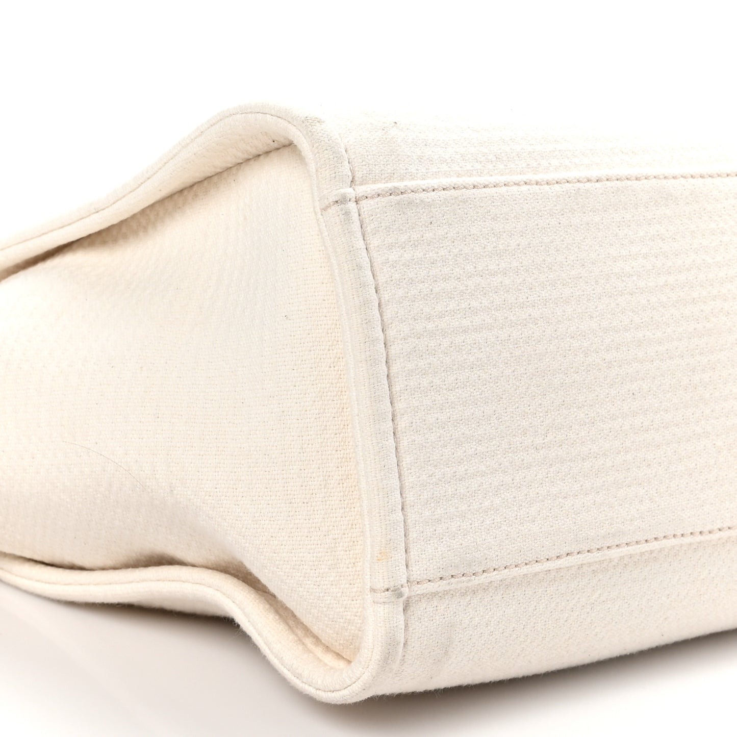 Mixed Fibers Small Deauville Tote White