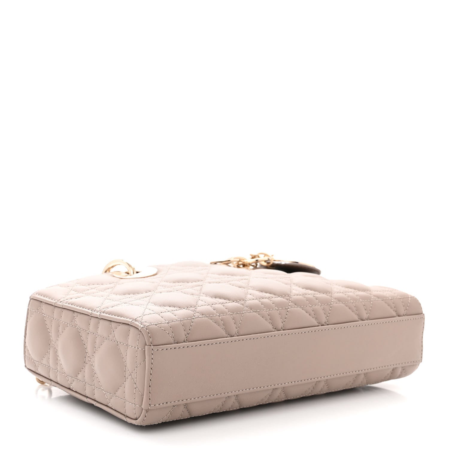 Christian Dior Lambskin Cannage Medium Lady D-Joy Warm Taupe 4 of 9