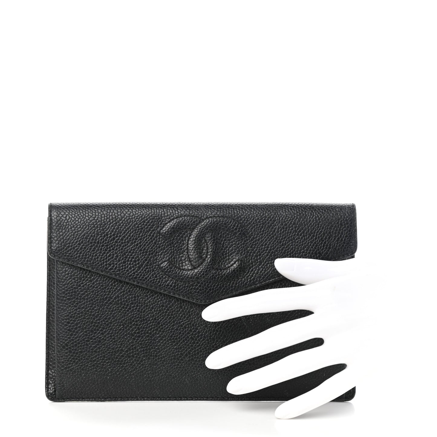 Caviar Timeless CC Envelope Wallet Black