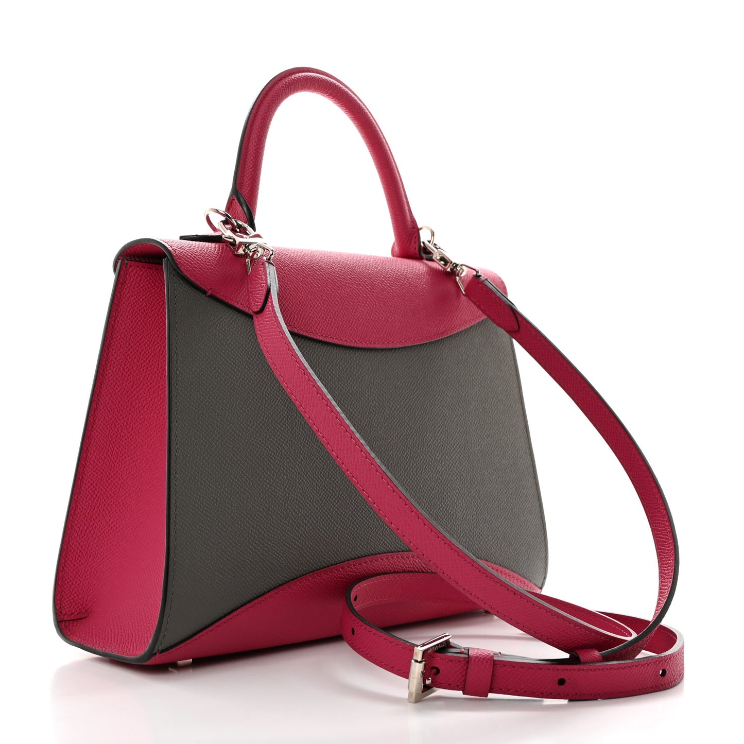 Carat Calfskin Bicolor Gabrielle PM Fuchsia Tourterelle
