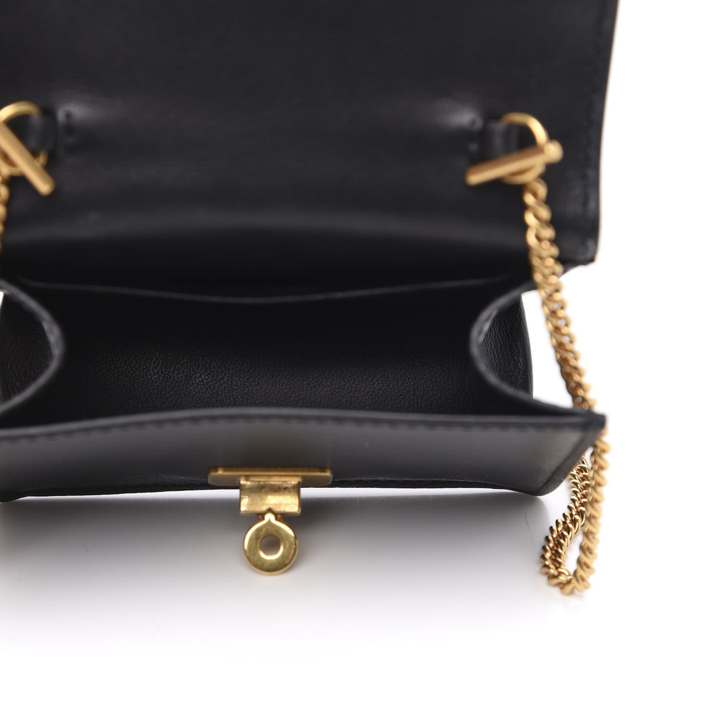 Calfskin Mini Icon Handbag Black