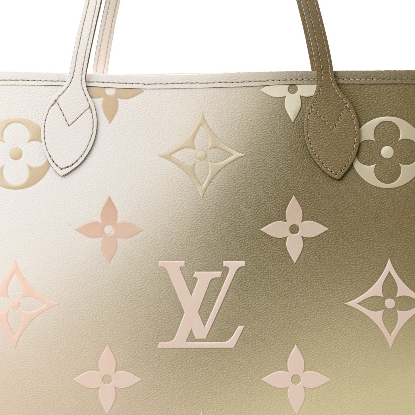 Monogram Giant Spring In The City Neverfull MM Sunset Kaki
