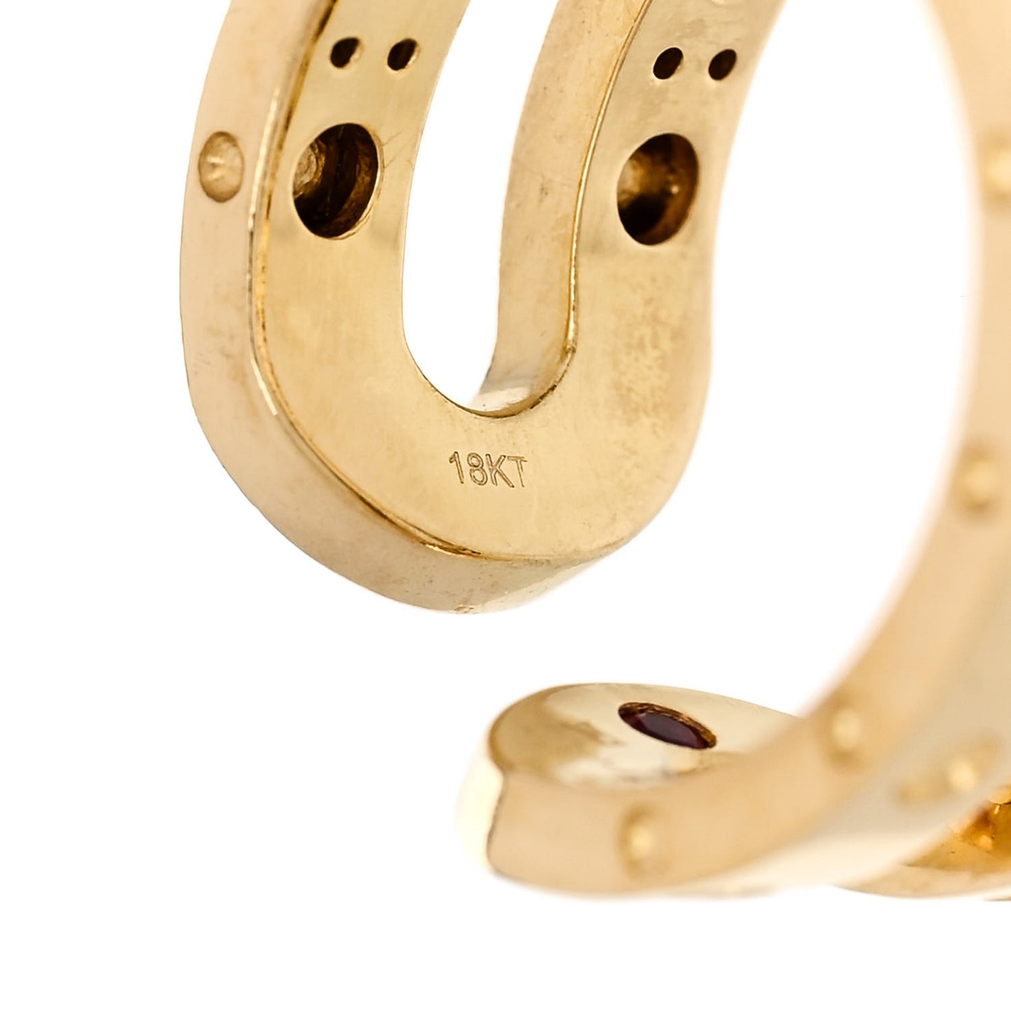 18K Yellow Gold Double Symphony Pois Moi Band Ring 47 4.25