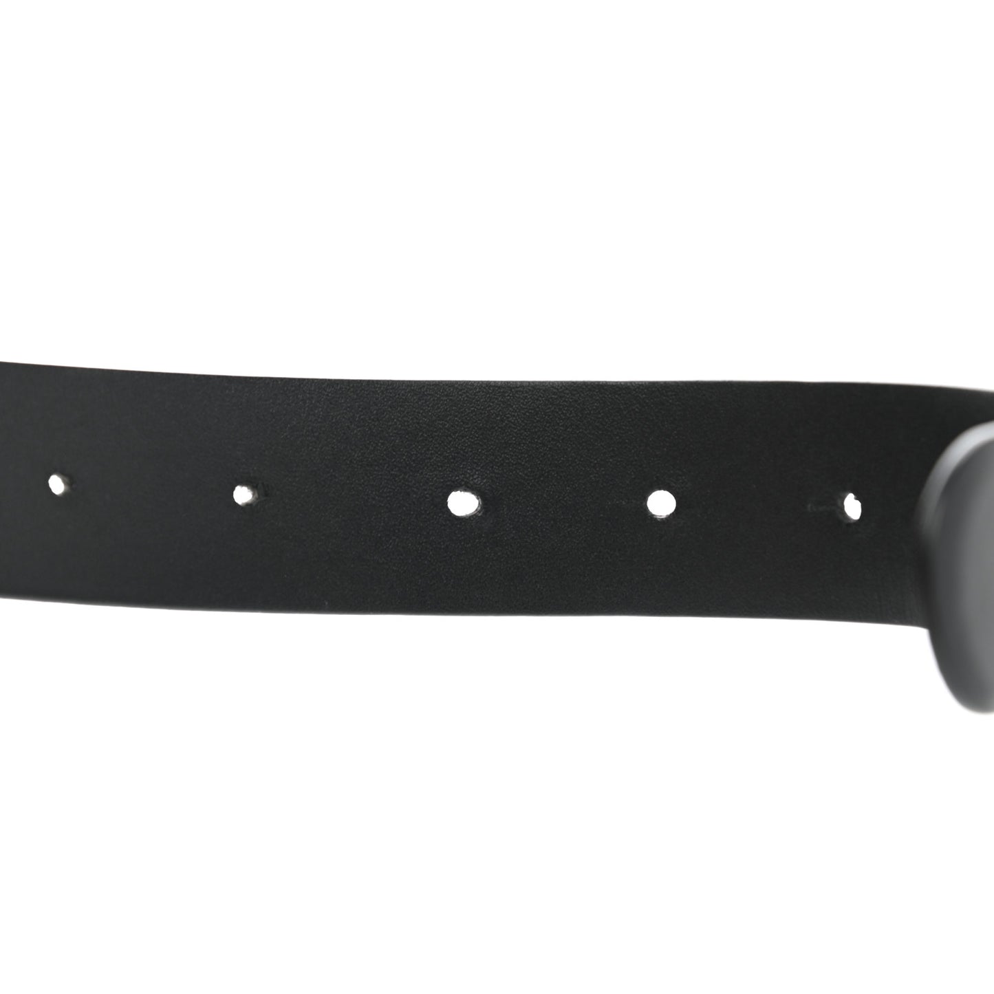 Calfskin Pearl Crystal CC Belt 85 34 Black