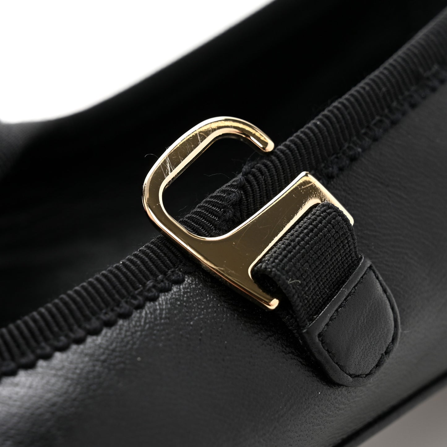 Lambskin Mary Jane Flats 39 Black