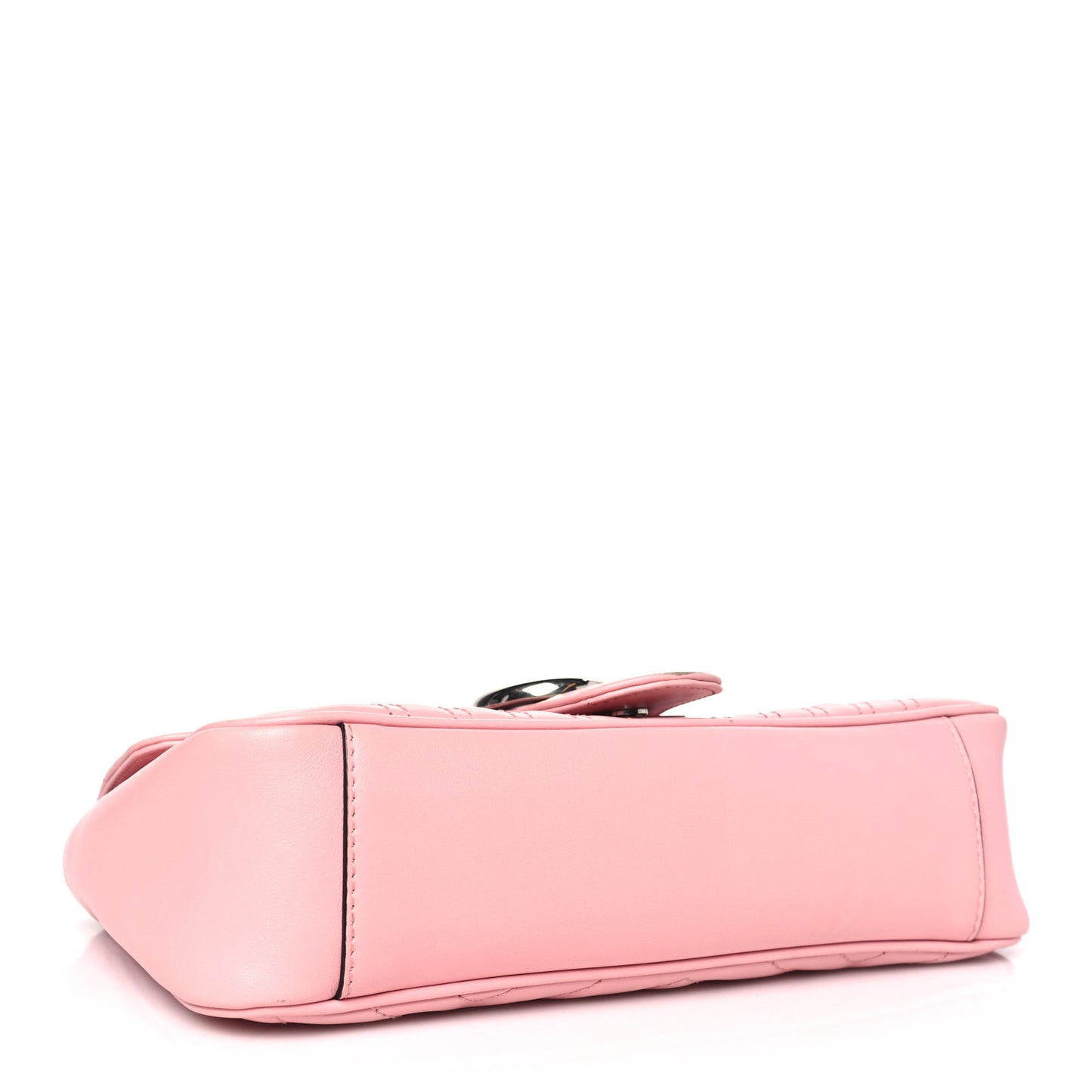 Calfskin Matelasse Small GG Marmont Shoulder Bag Wild Rose