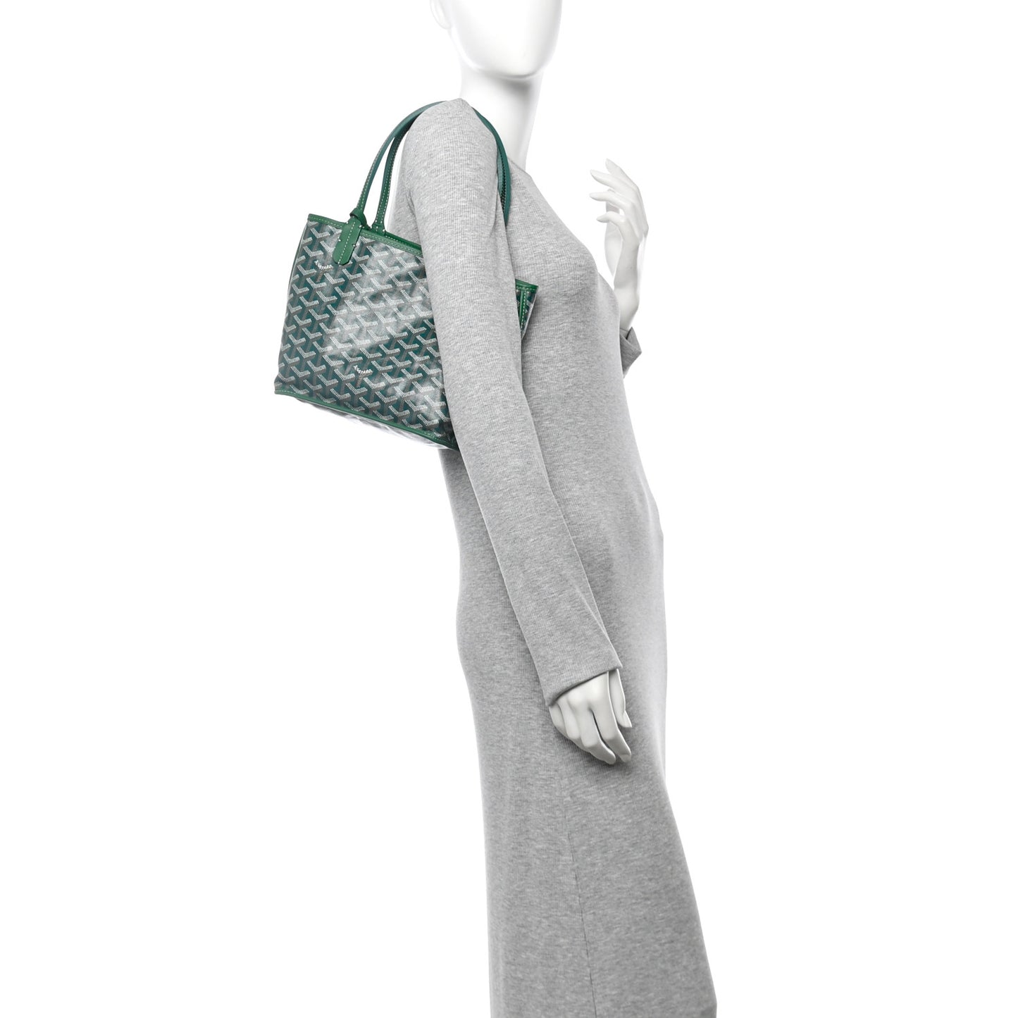 Goyardine Reversible Mini Anjou Green