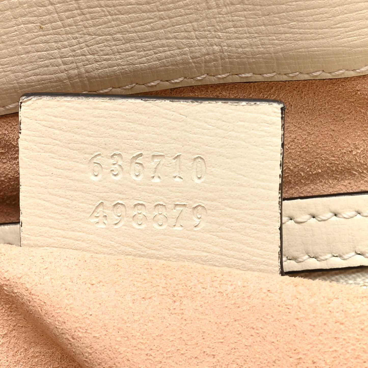 GG Supreme Monogram Textured Dollar Calfskin Web Medium Jackie 1961 Hobo Beige Ebony Mystic White