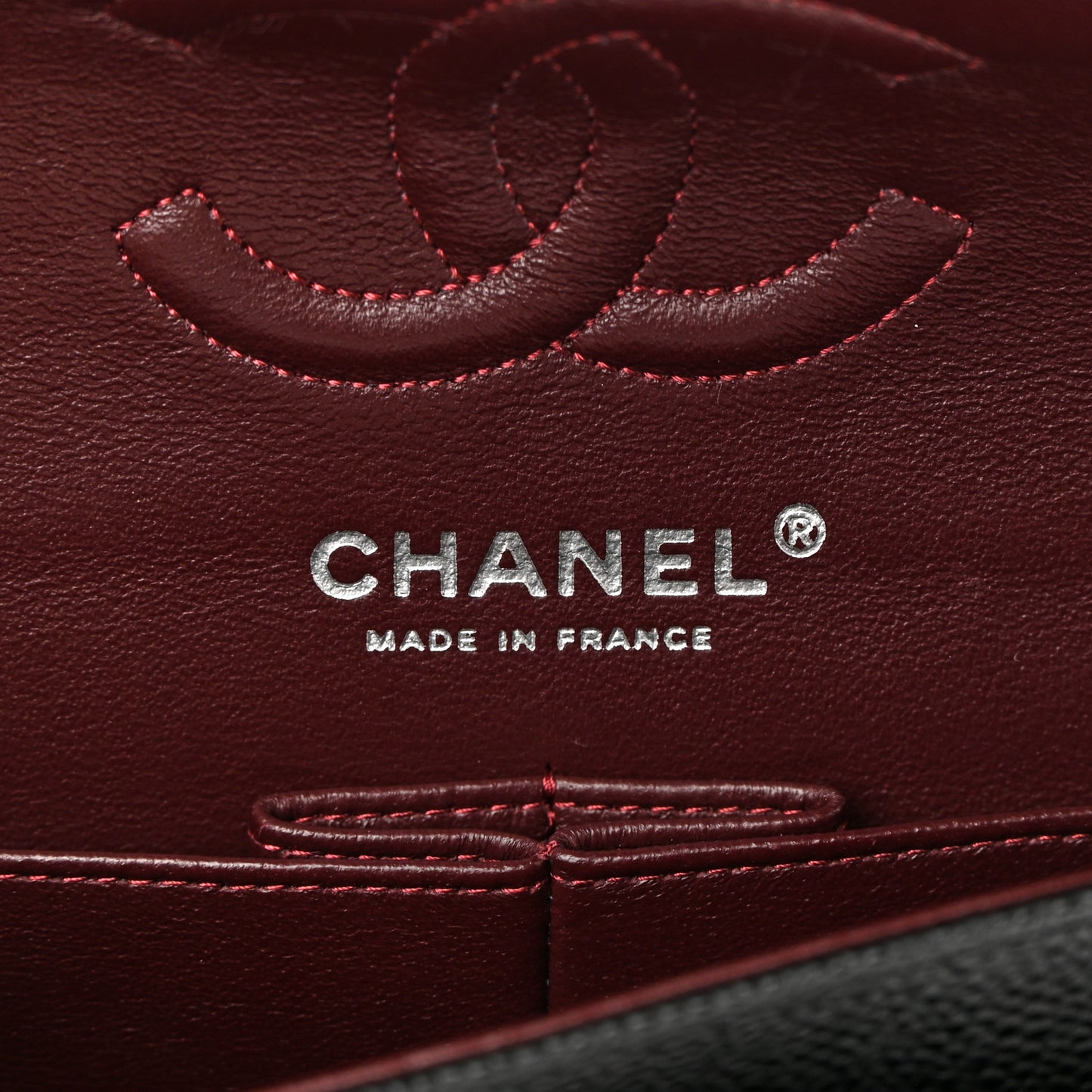 Caviar Quilted Small Double Flap Black