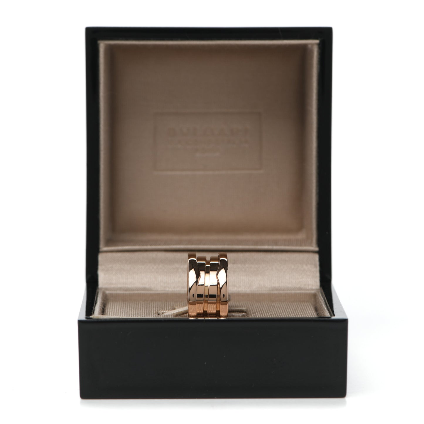 18K Rose Gold B.Zero1 Three-Band Ring 48 4.5