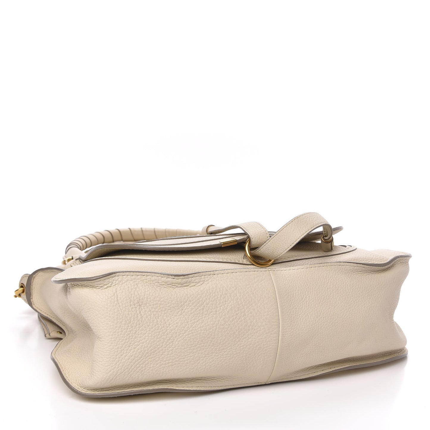 Calfskin Medium Marcie Satchel Cream