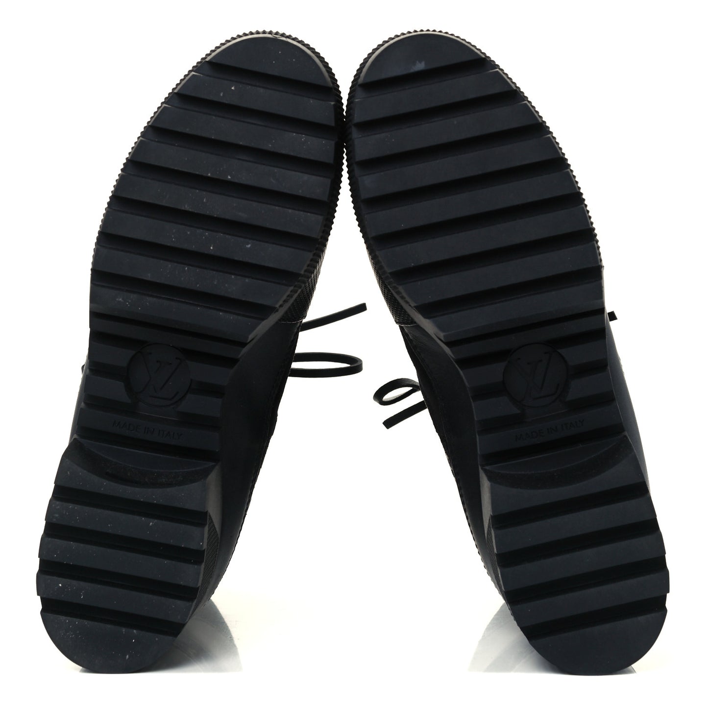 Velvet Calfskin Monogram Laureate Platform Desert Boots 38.5 Black White