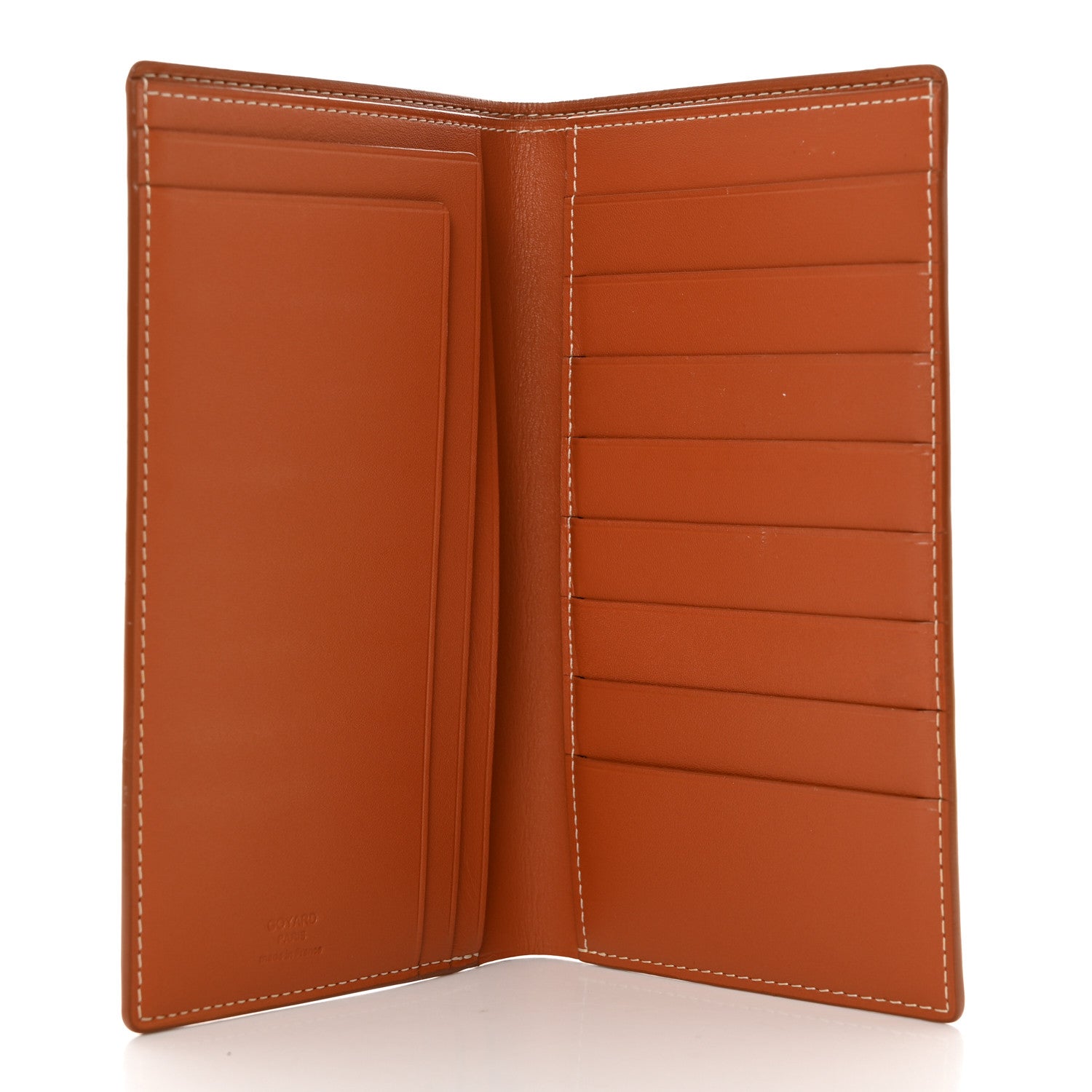 Goyard Calfskin Long Bi-Fold Wallet Gold 6 of 12