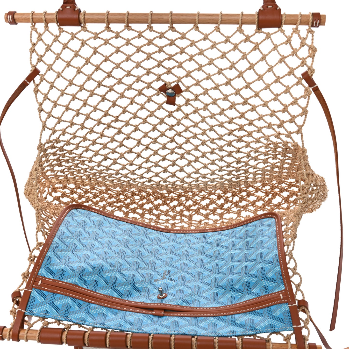 ine Net Aligre Tote Blue