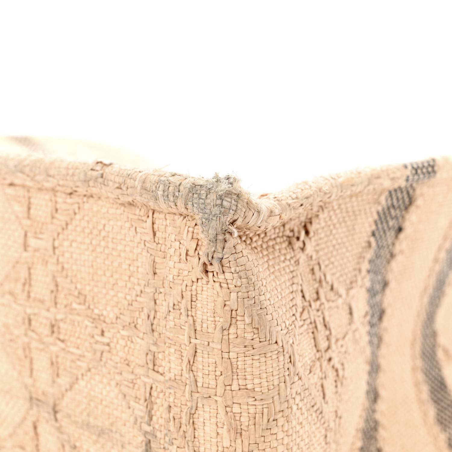 Christian Dior Raffia Cannage Medium Book Tote Natural 10 of 13