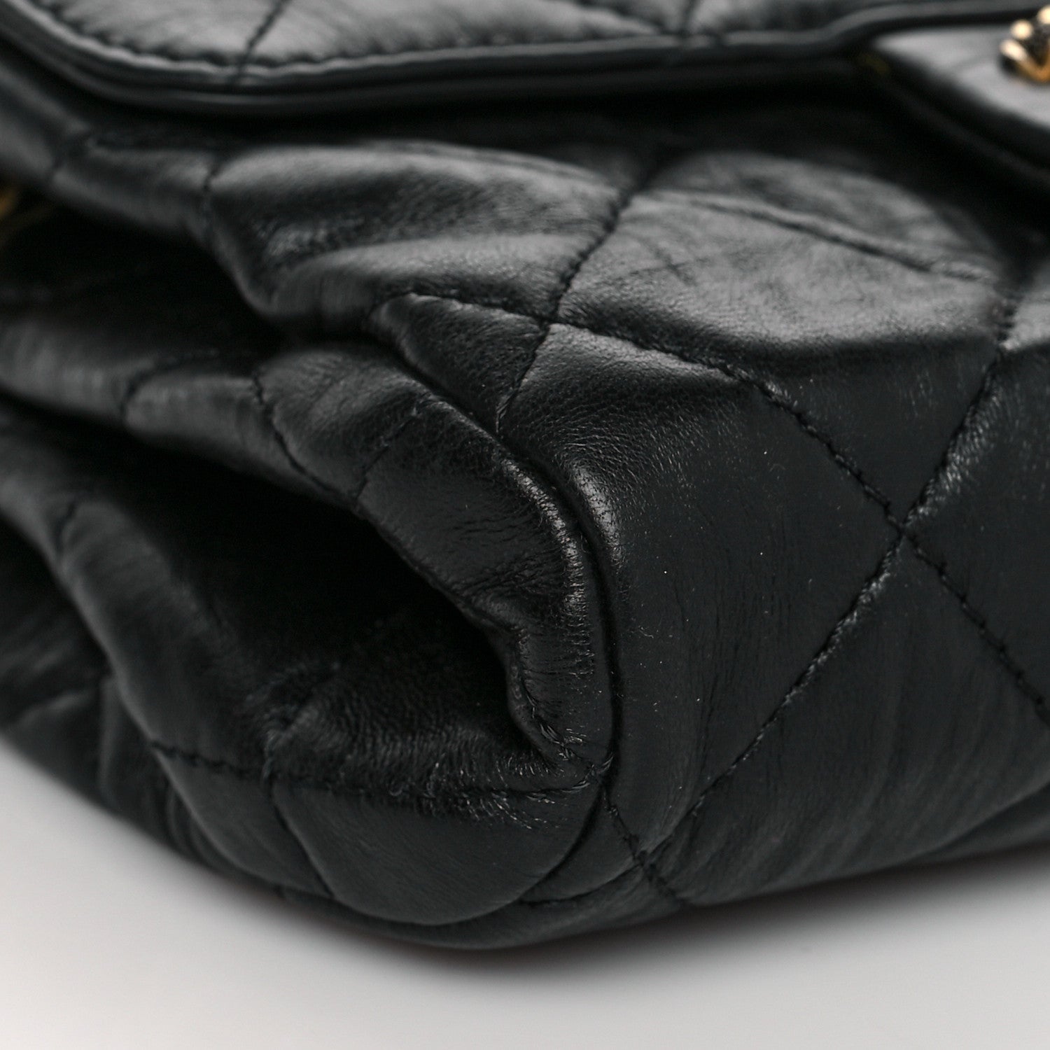 Chanel Lambskin Quilted Chanel Square Flap Black 5 of 10