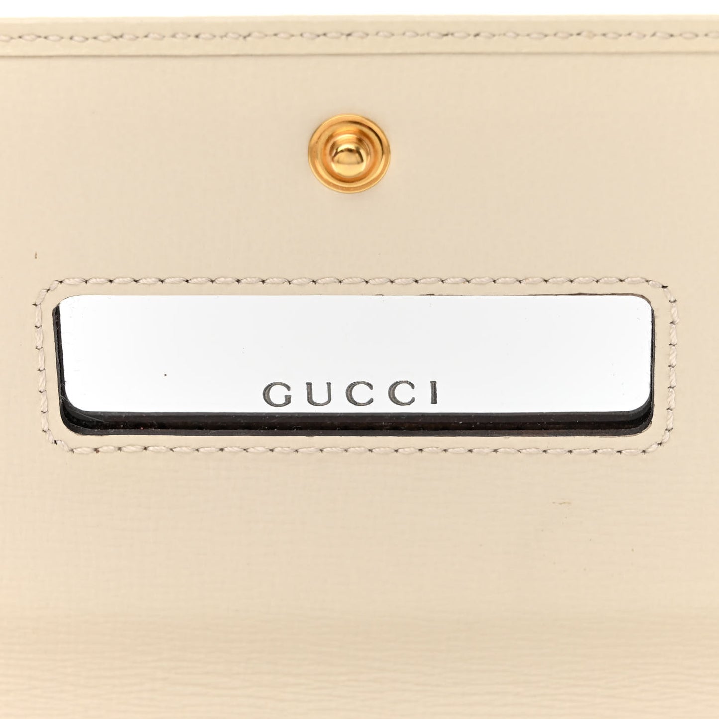 GG Supreme Monogram Azalea Calfskin Horsebit 1955 Wallet On Chain Beige Ebony Mystic White