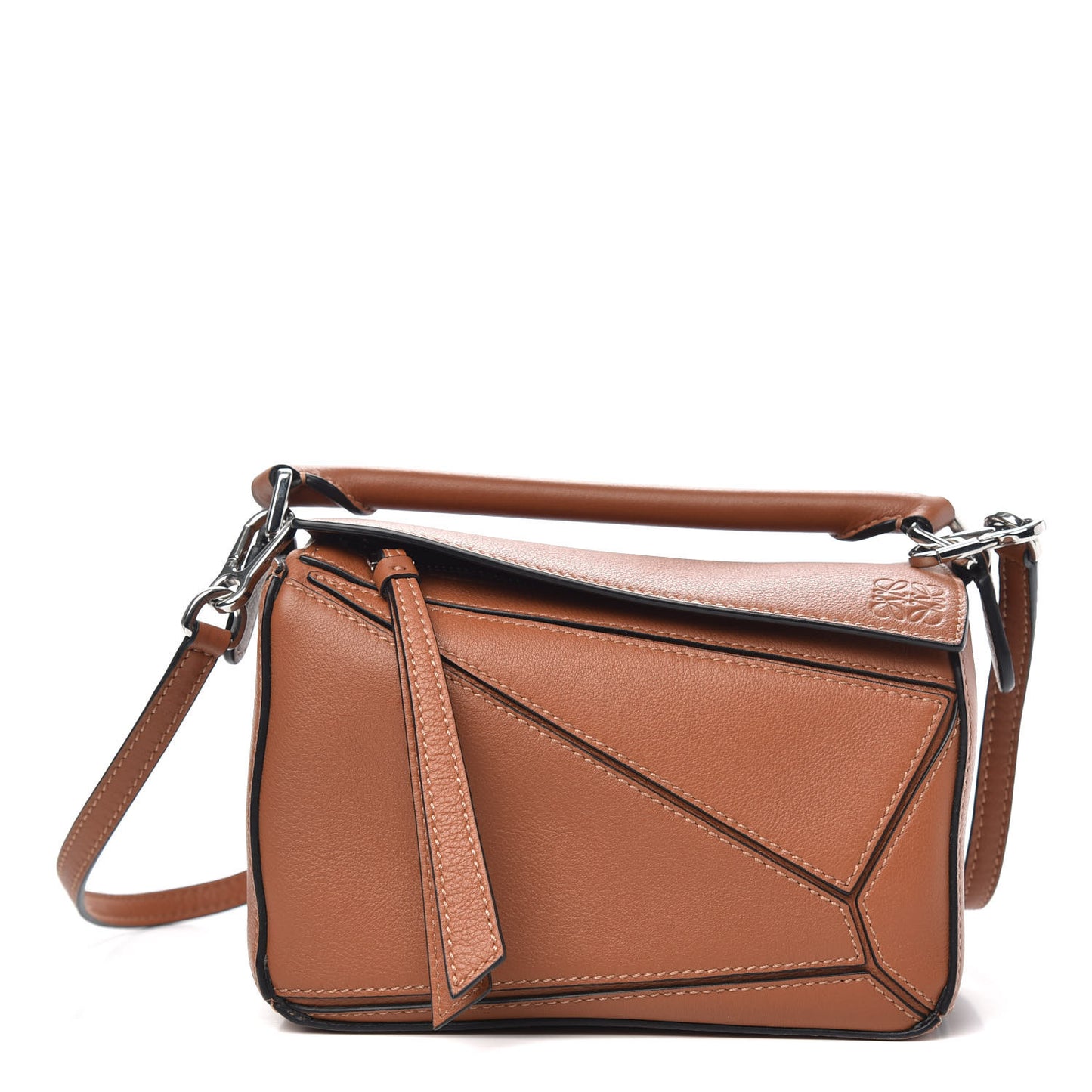 Calfskin Mini Puzzle Bag Tan