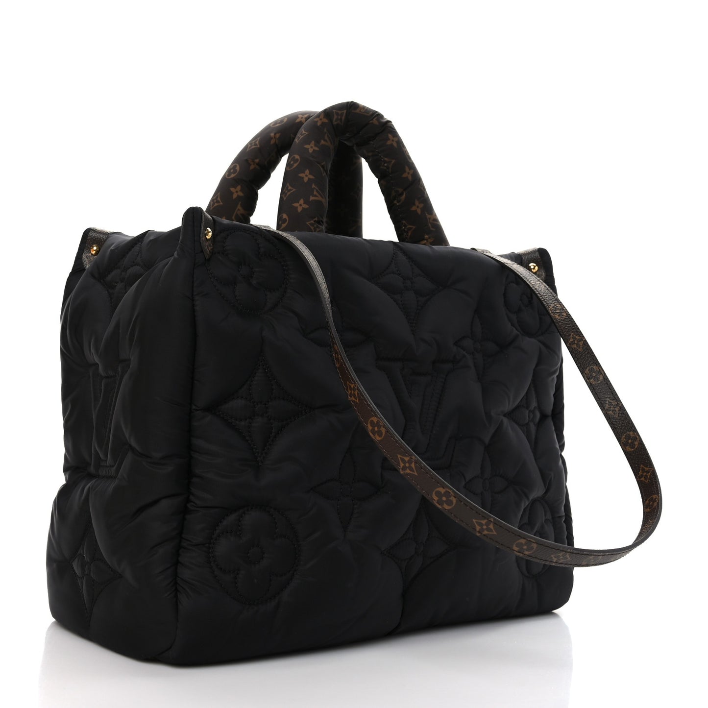 Econyl Monogram Pillow Giant Onthego MM Black