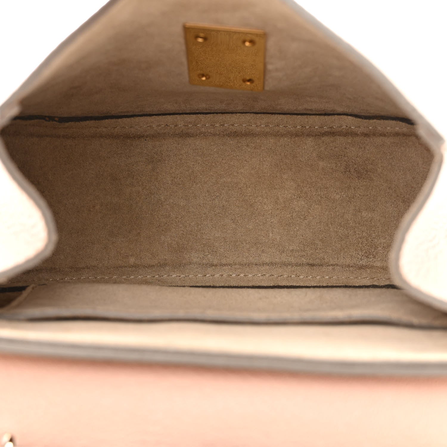 Chloe Grained Lambskin Mini Drew Shoulder Bag Cement Pink 5 of 12