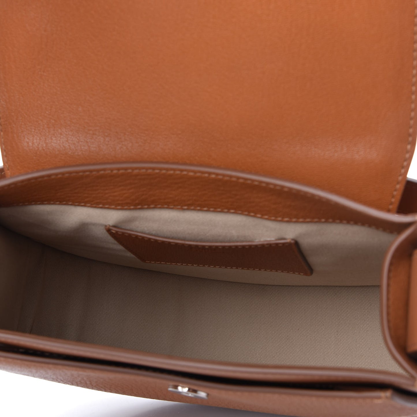 Grained Calfskin Large Tess Bag Caramel