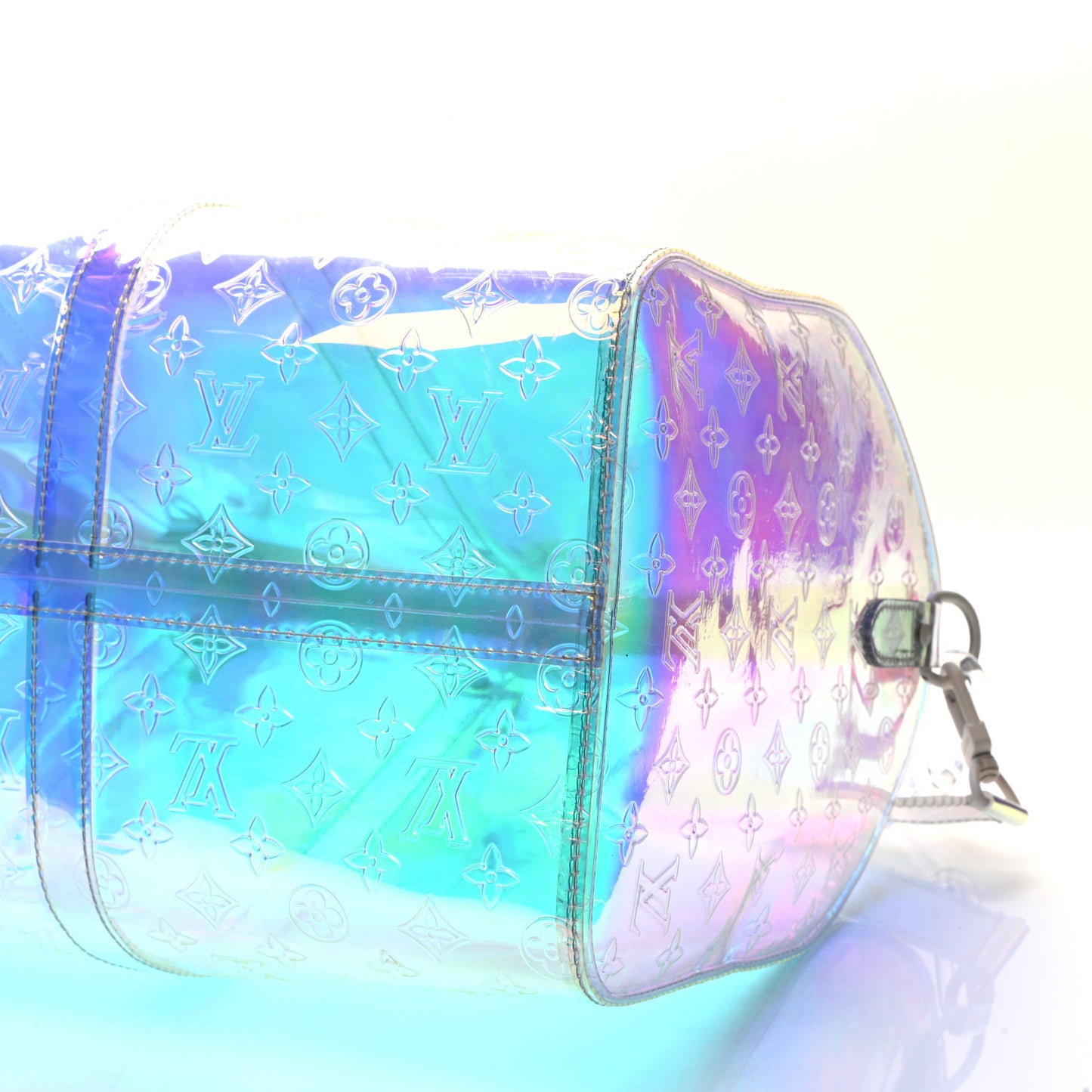 PVC Monogram Keepall Bandouliere 50 Iridescent Prism