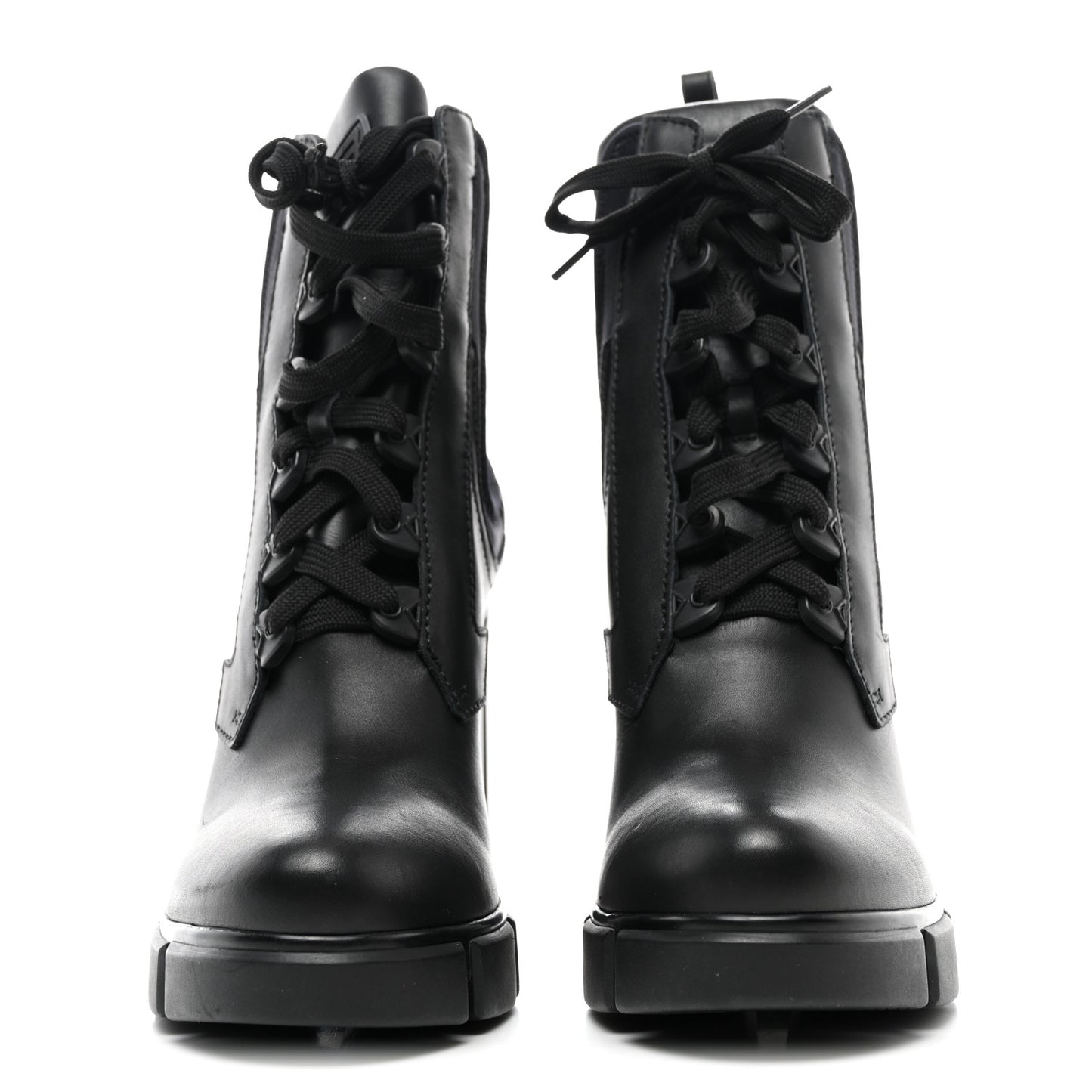 Vitello Montana Neoprene Lace Up Chelsea 110mm Ankle Boots 41 Black