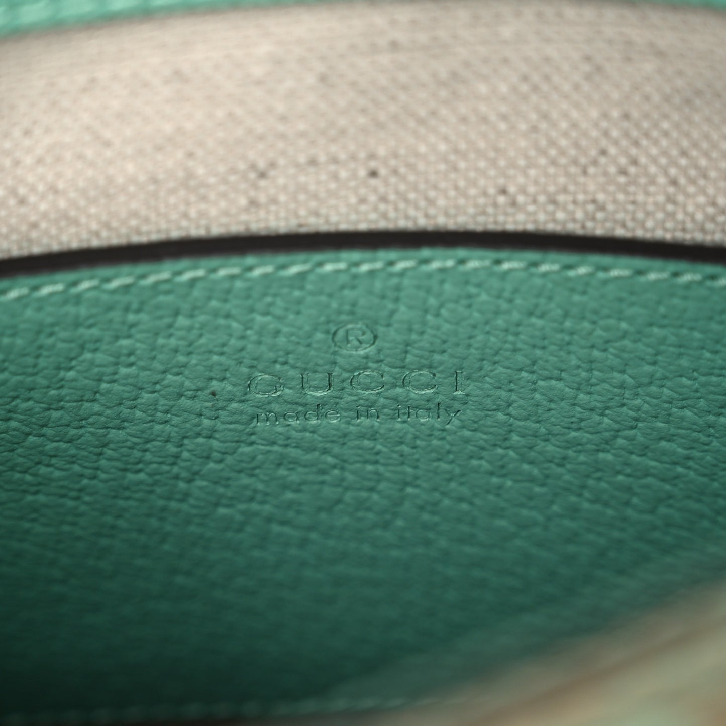 Monogram Jumbo GG Textured Dollar Calfskin Mini Tote Bag Pepperlight Mint