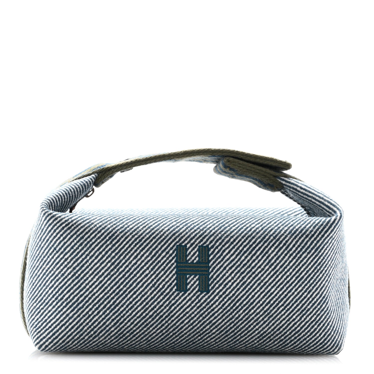 Hermes Wool Small Bride-A-Brac H Natte Pouch Bleu Abysse 1 of 7