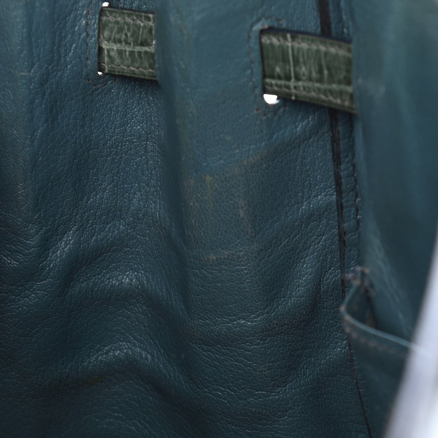 Hermes Matte Porosus Crocodile Birkin 35 29 of 35