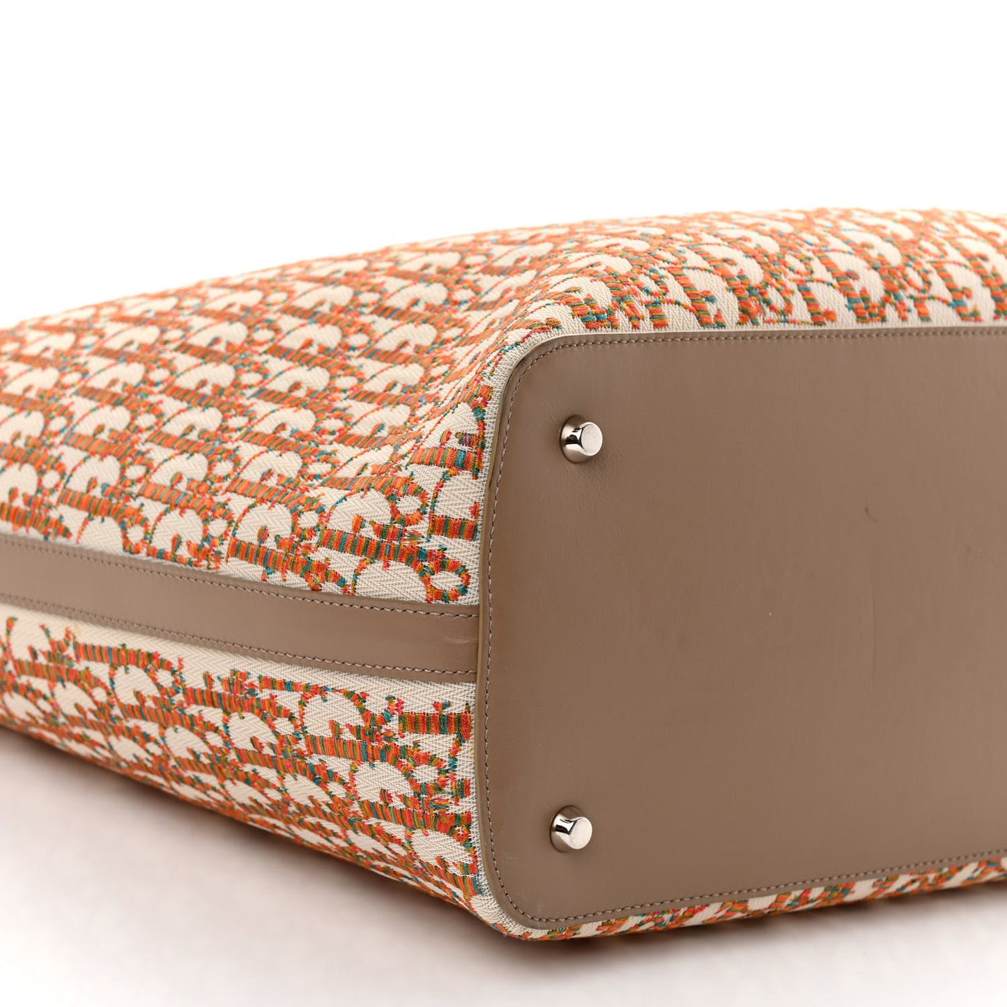Oblique Embroidered Miami Tote Multicolor