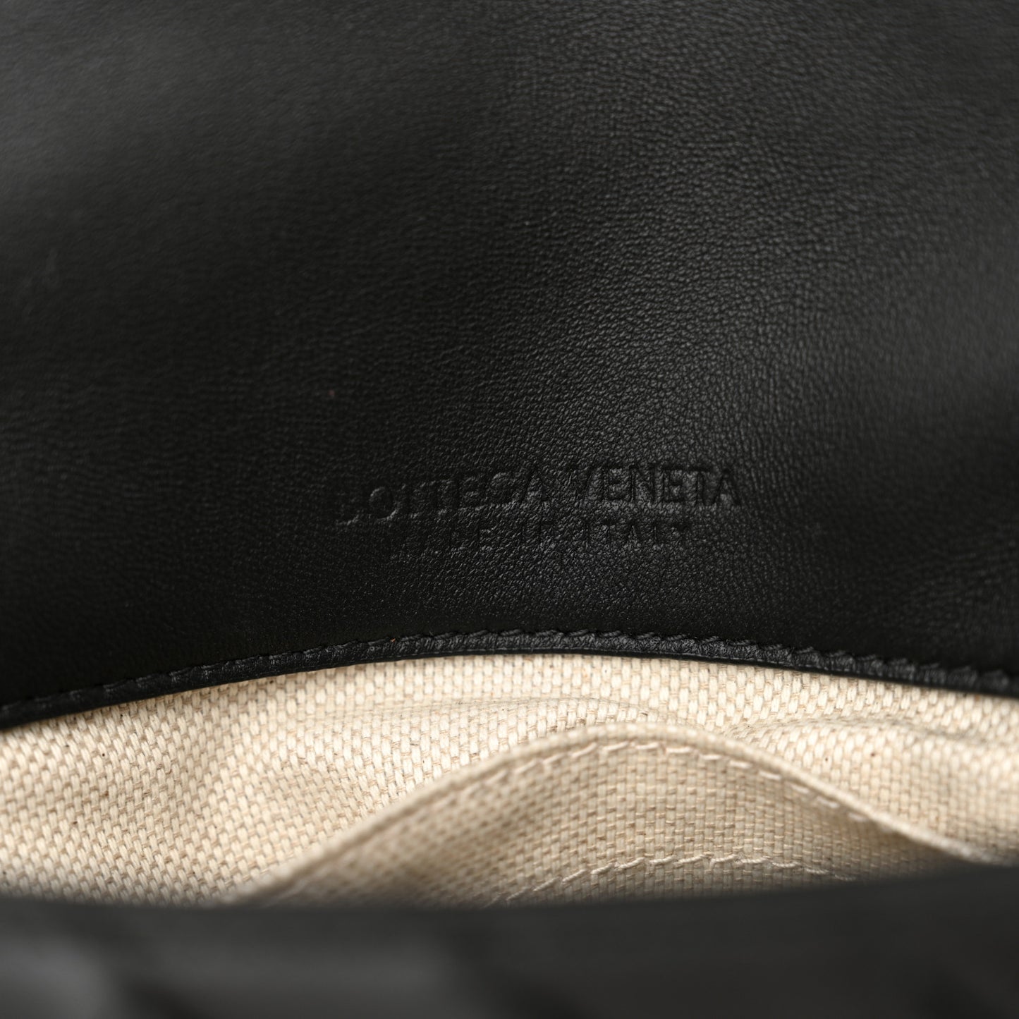 Nappa Intrecciato Small Cobble Messenger Bag Black