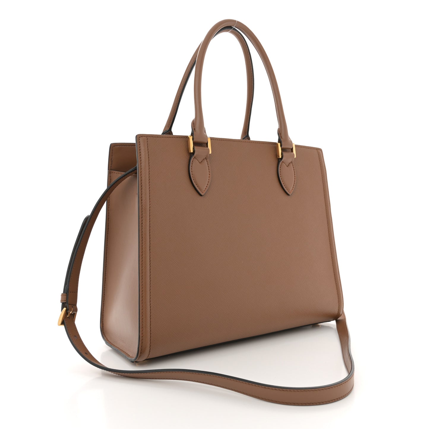 Saffiano Soft Calfskin Large Tote Cannella