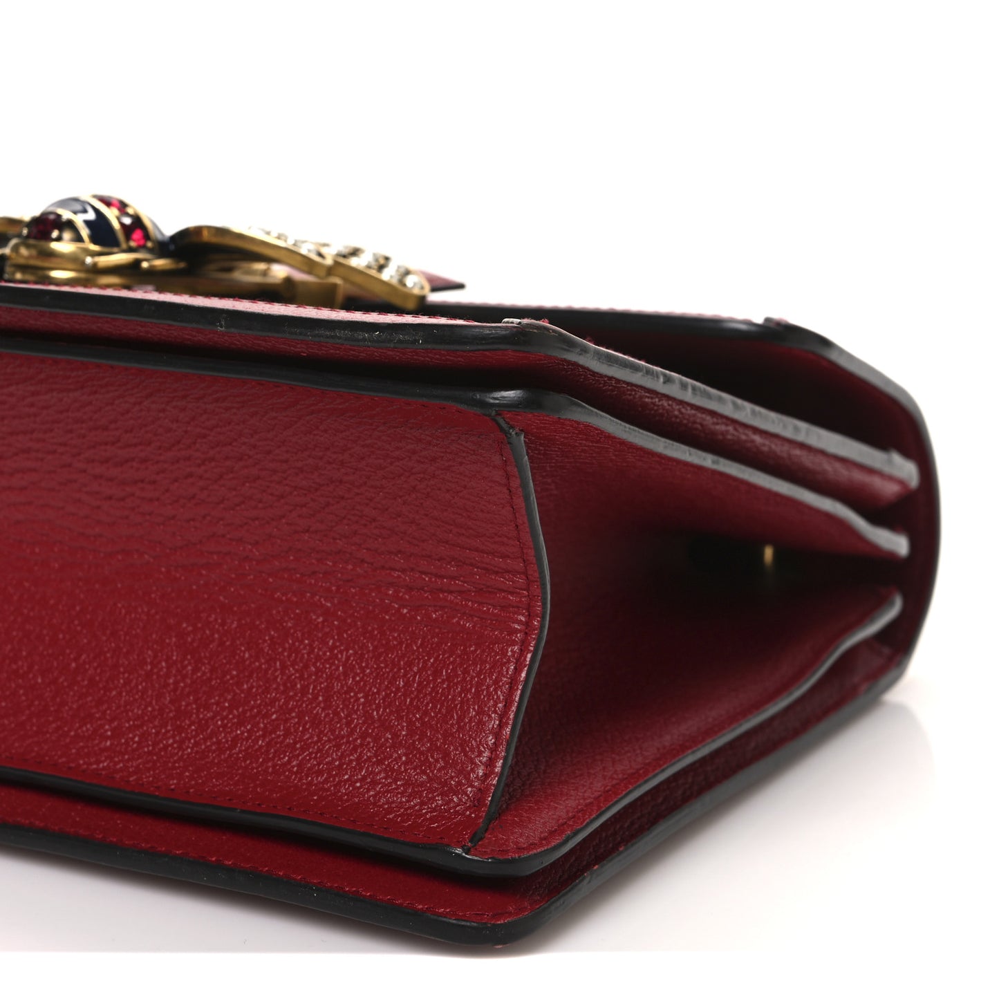 GG Supreme Monogram Small Queen Margaret Top Handle Bag Red