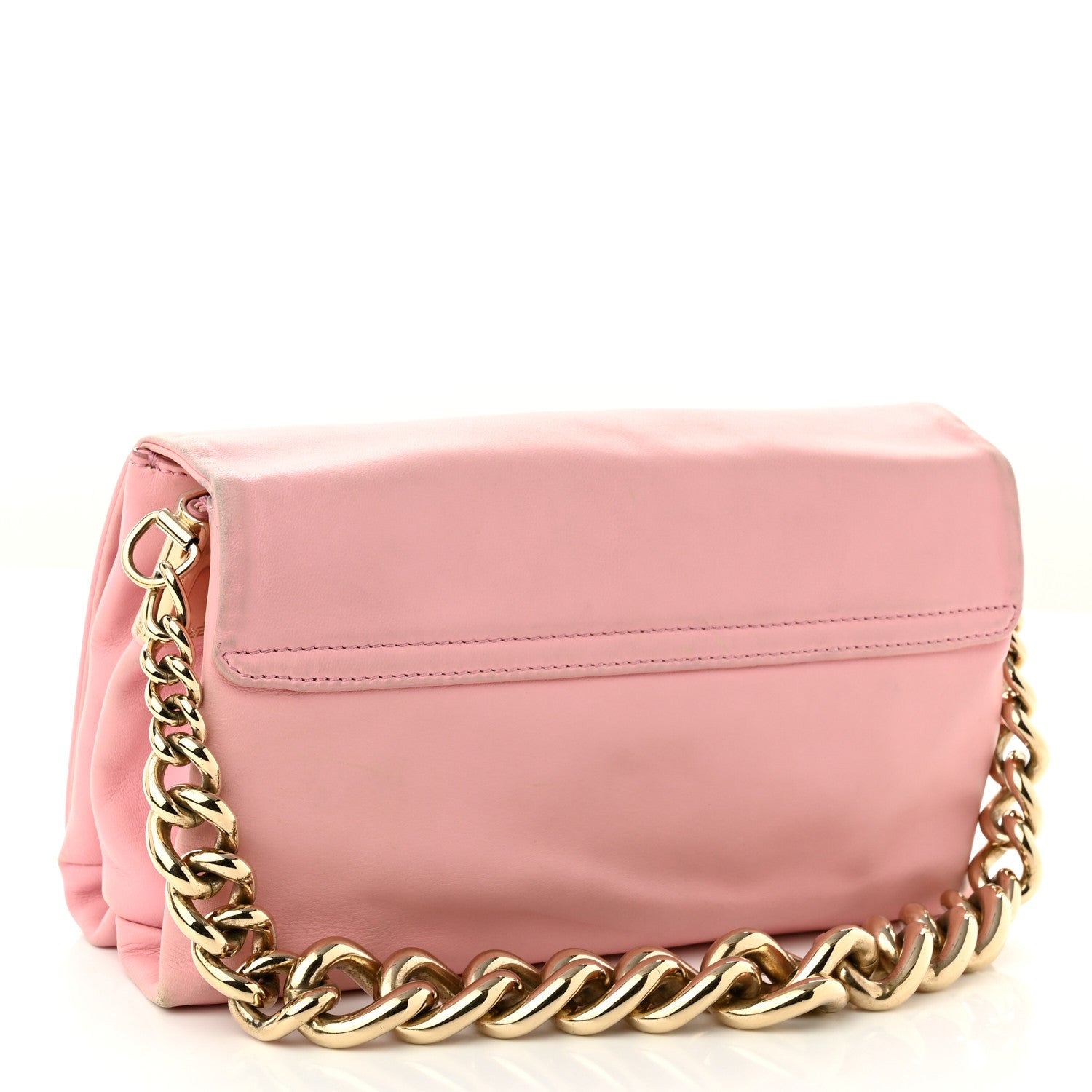 Versace Nappa Palazzo Sultan Shoulder Bag Pink 3 of 10