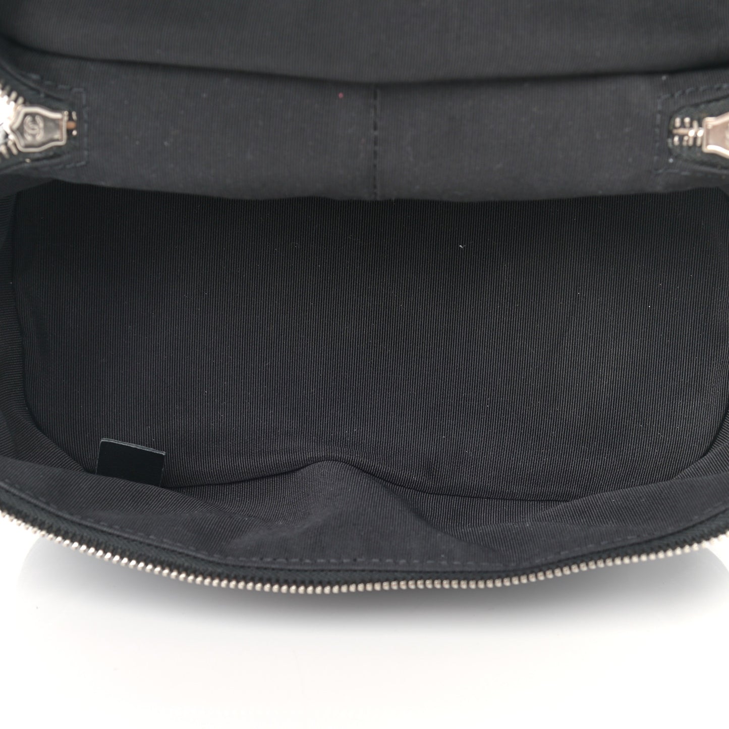 Crumpled Calfskin PVC Quilted Flap Black