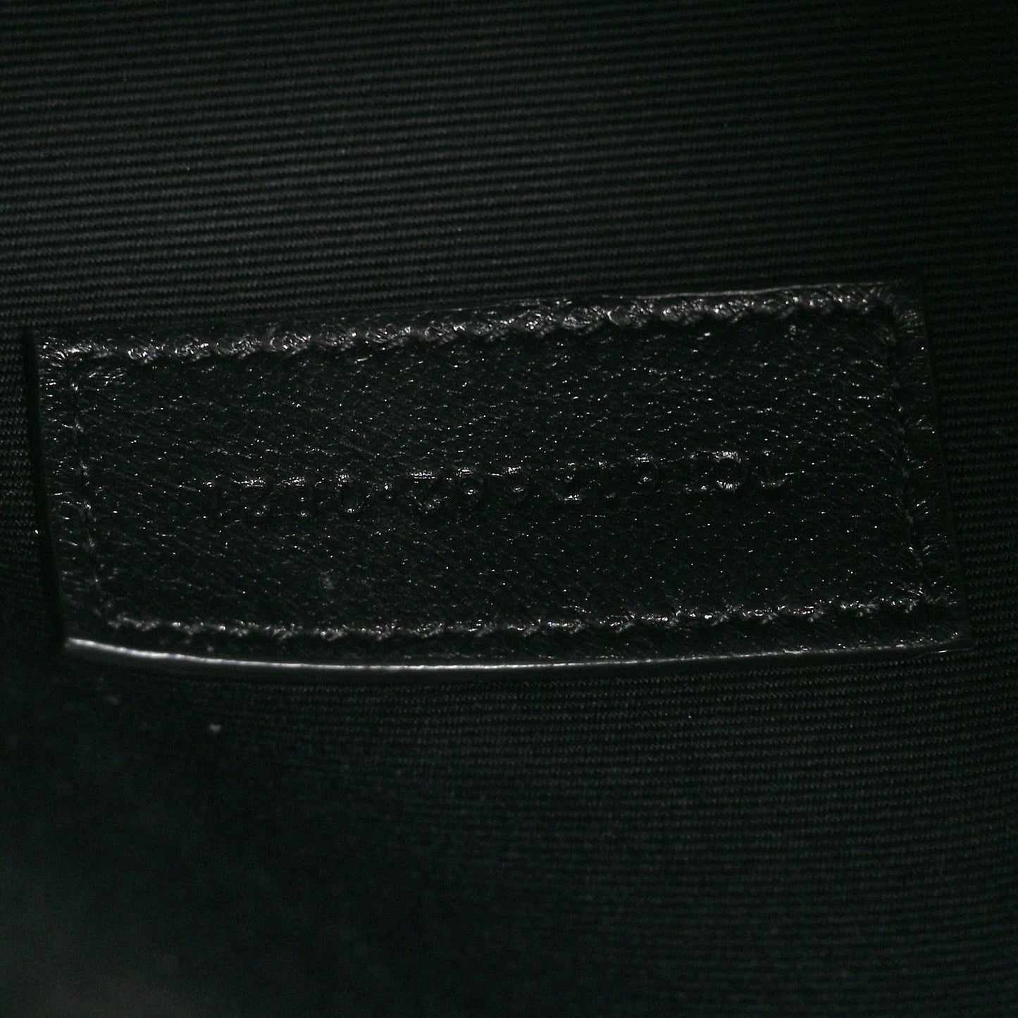 Grain De Poudre Matelasse Chevron Monogram Envelope Clutch Black