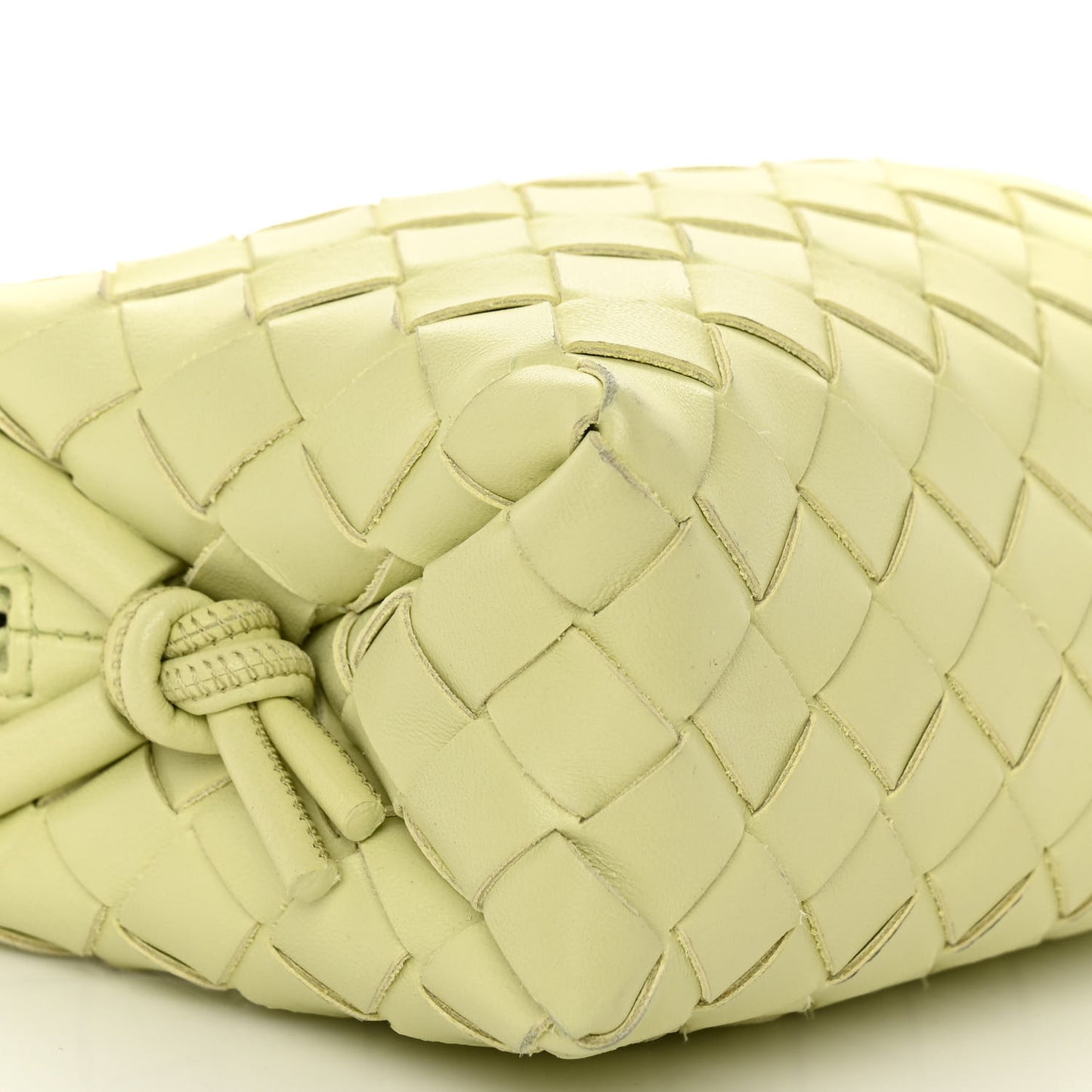 Nappa Intrecciato Mini Loop Camera Bag Lemon Washed