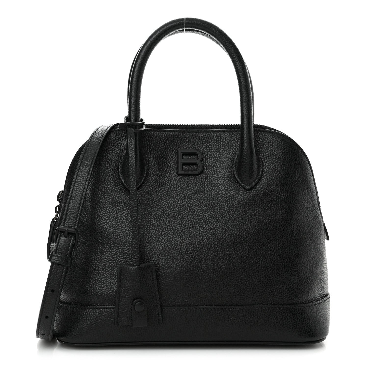 Balenciaga Supple Calfskin Rivet Small Ville Top Handle Bag Black 1 of 14