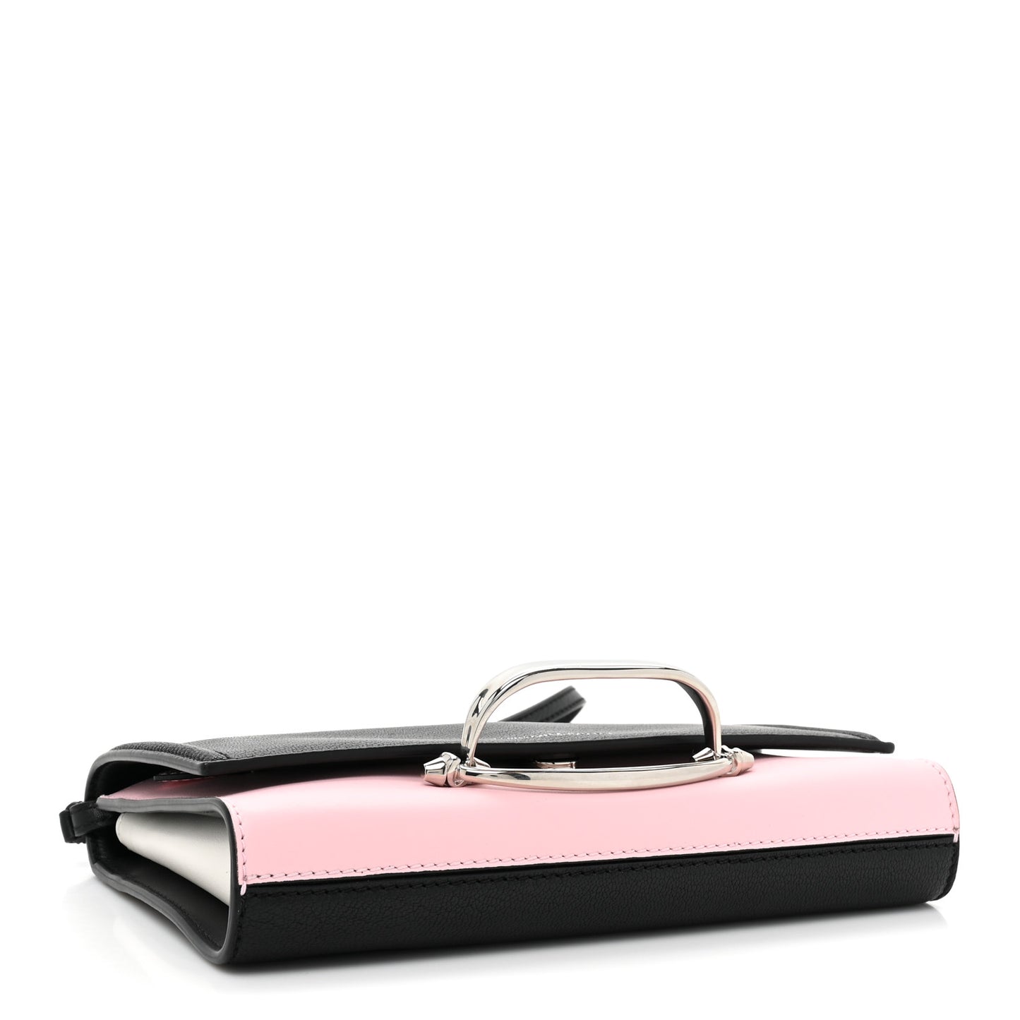 Calfskin The Story Shoulder Bag Black Pink